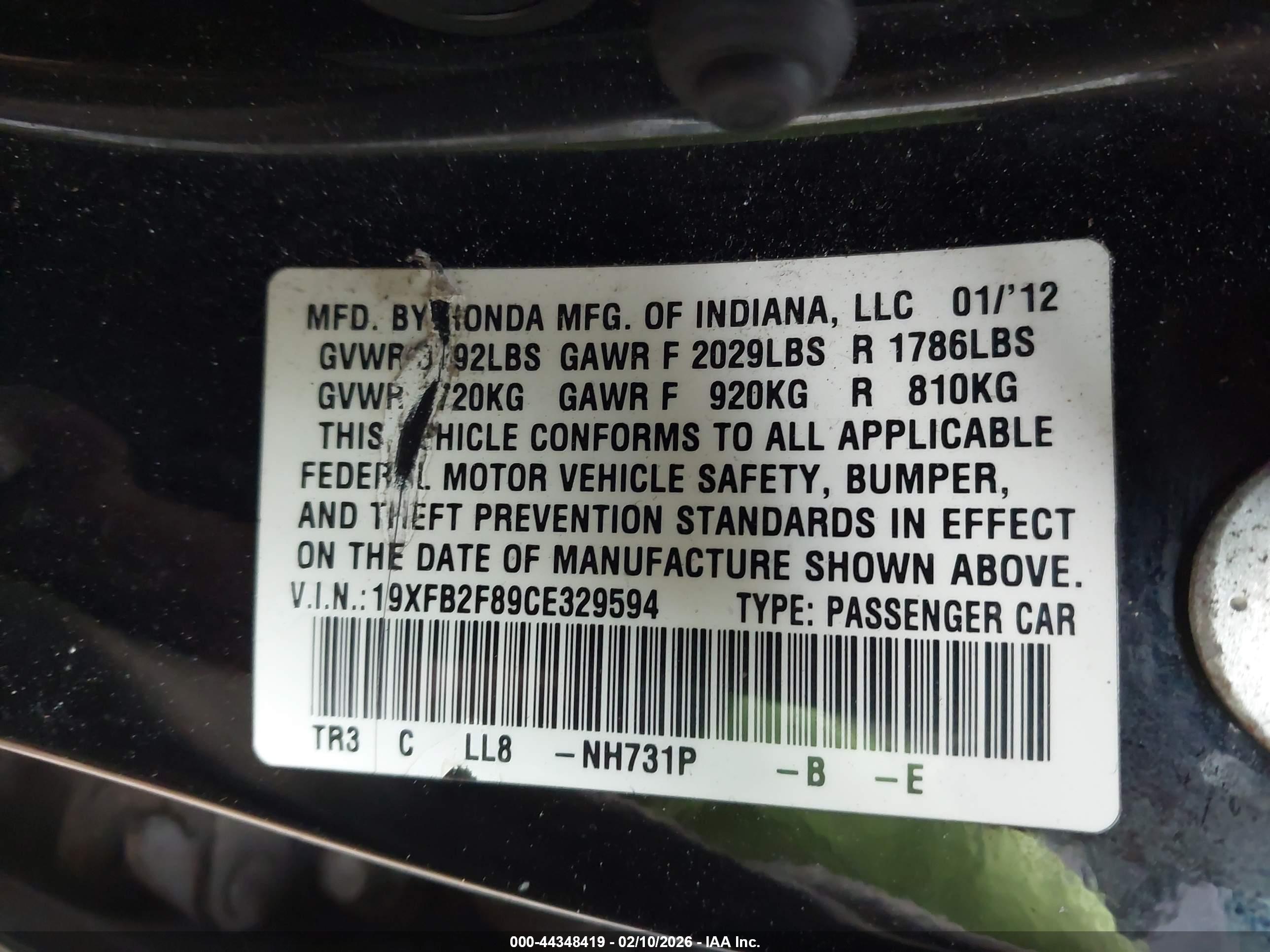 HONDA CIVIC image 9