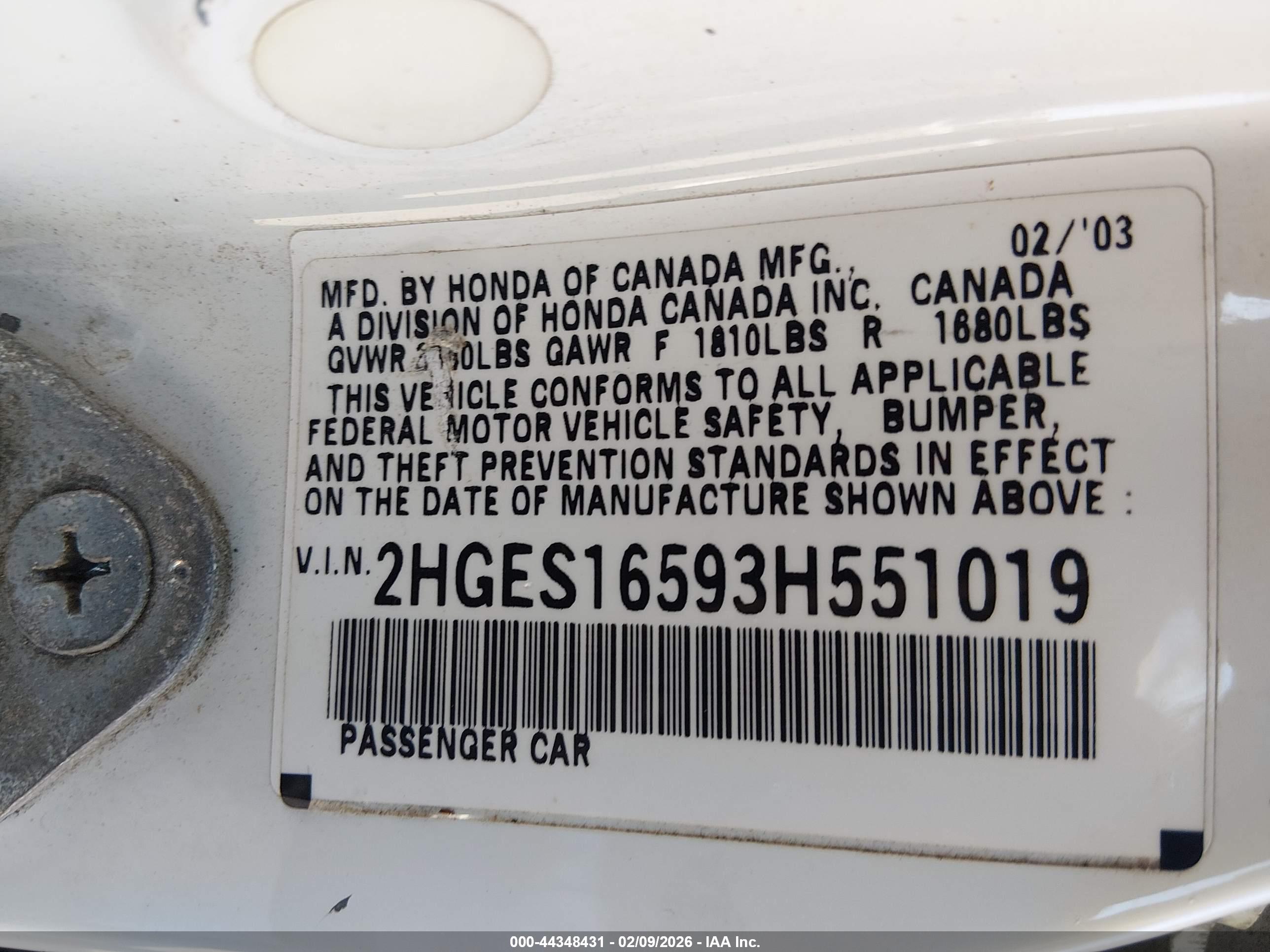 HONDA CIVIC image 9