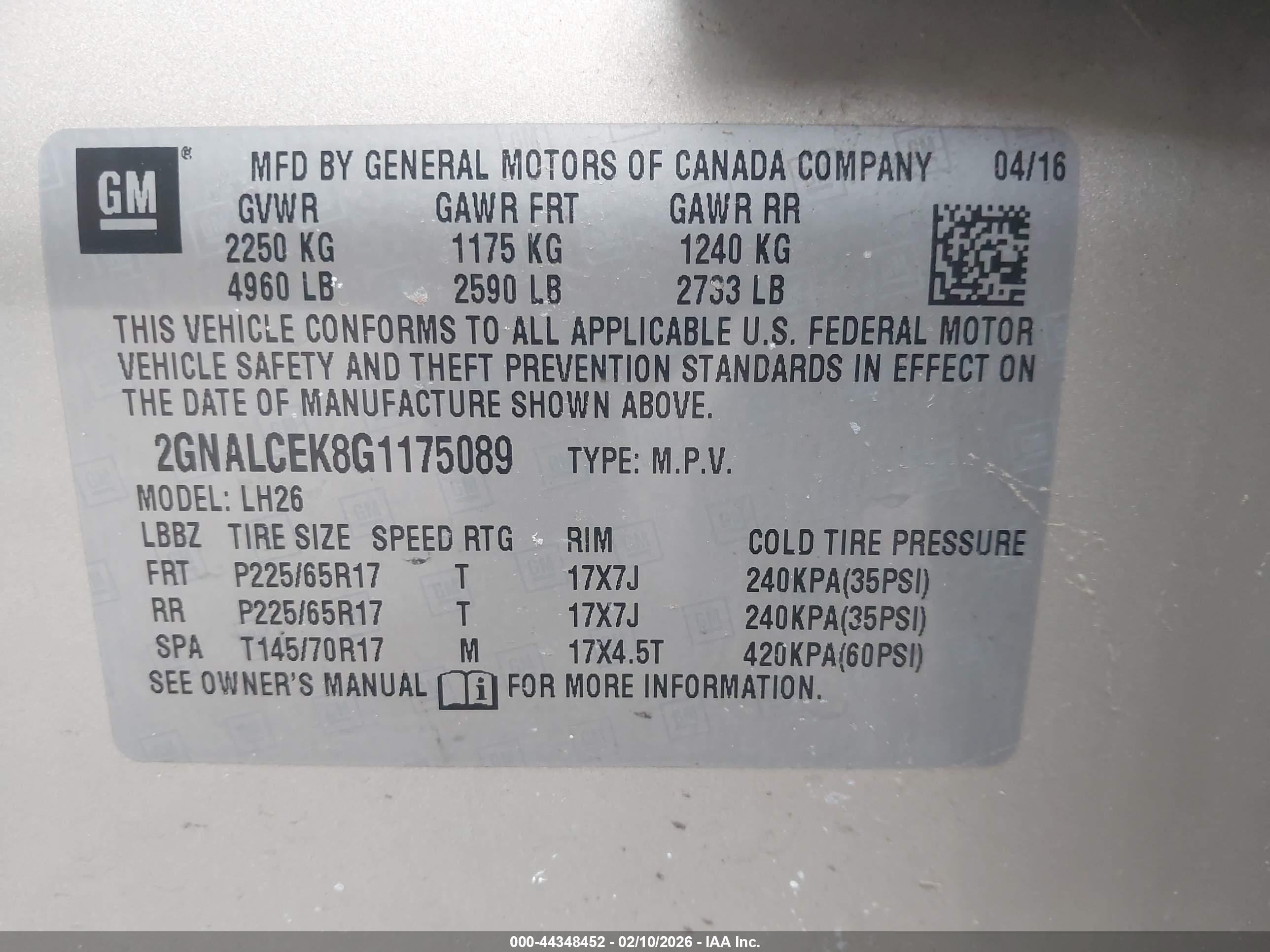 CHEVROLET EQUINOX image 9
