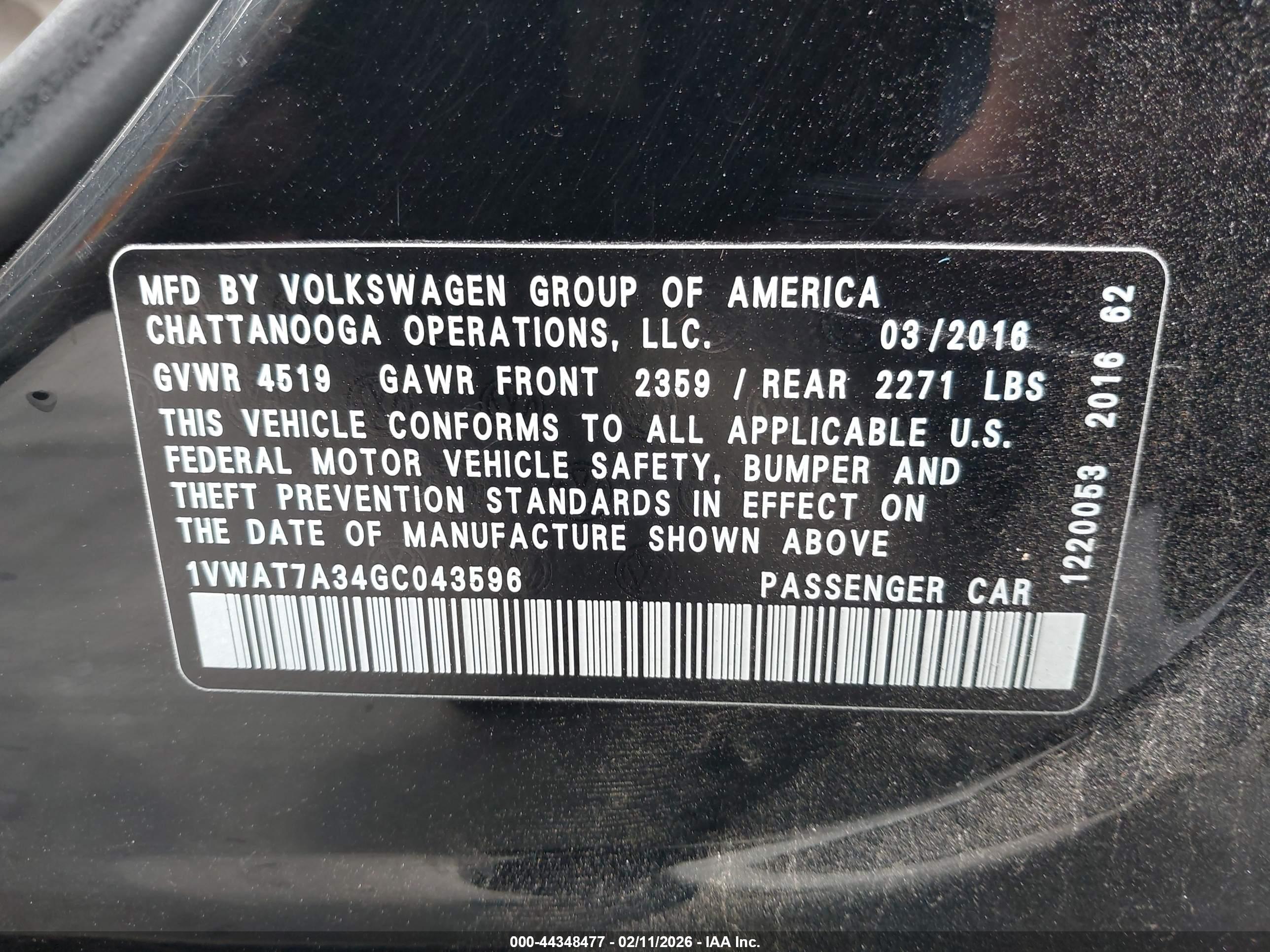 VOLKSWAGEN PASSAT image 9