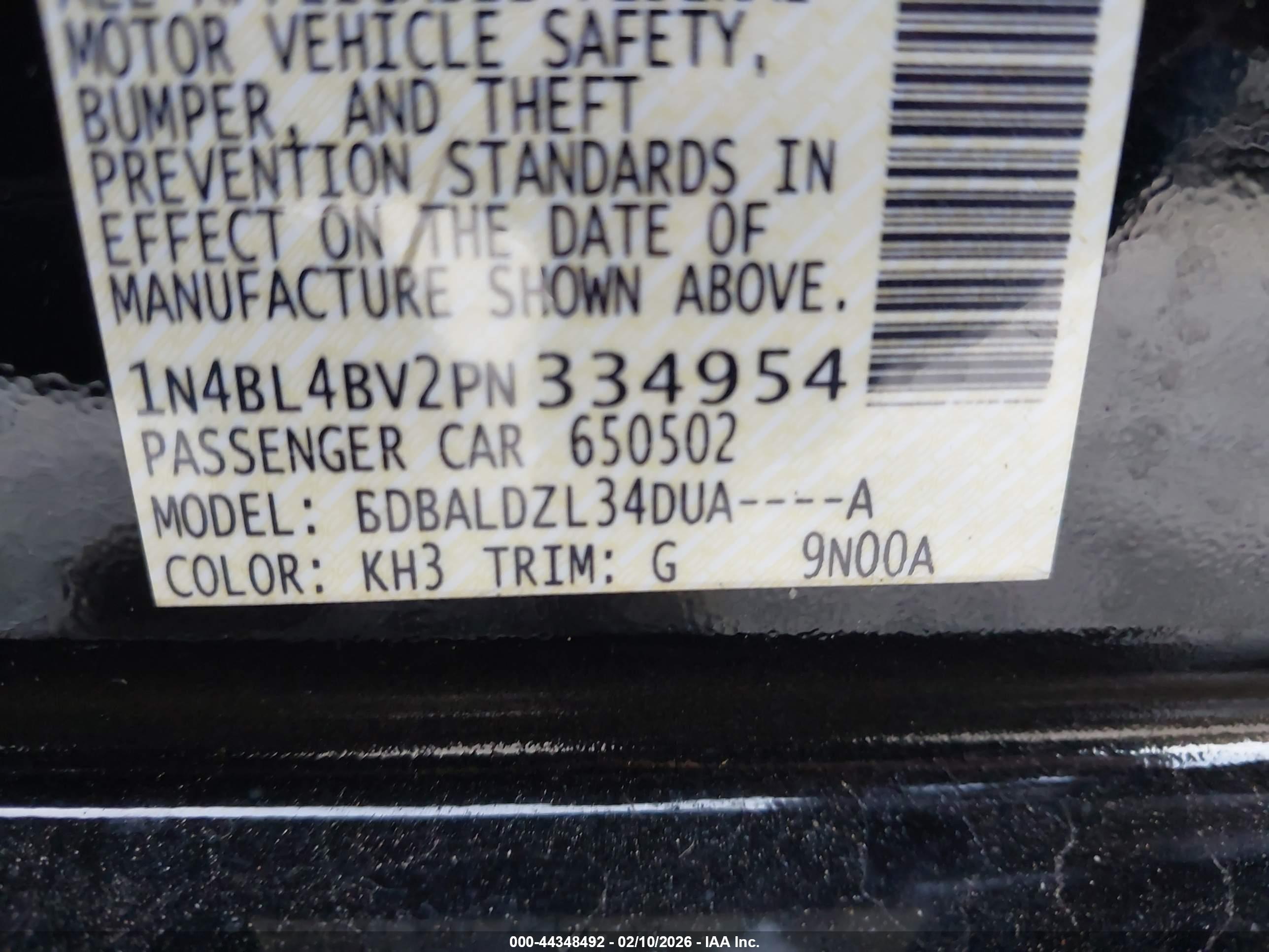 NISSAN ALTIMA image 9