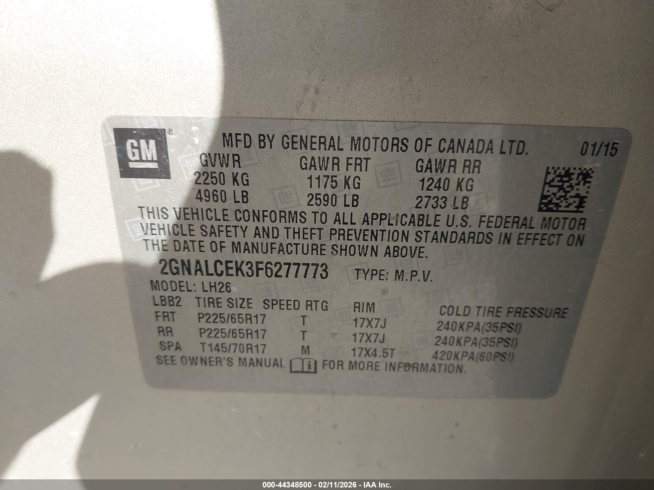 CHEVROLET EQUINOX image 9