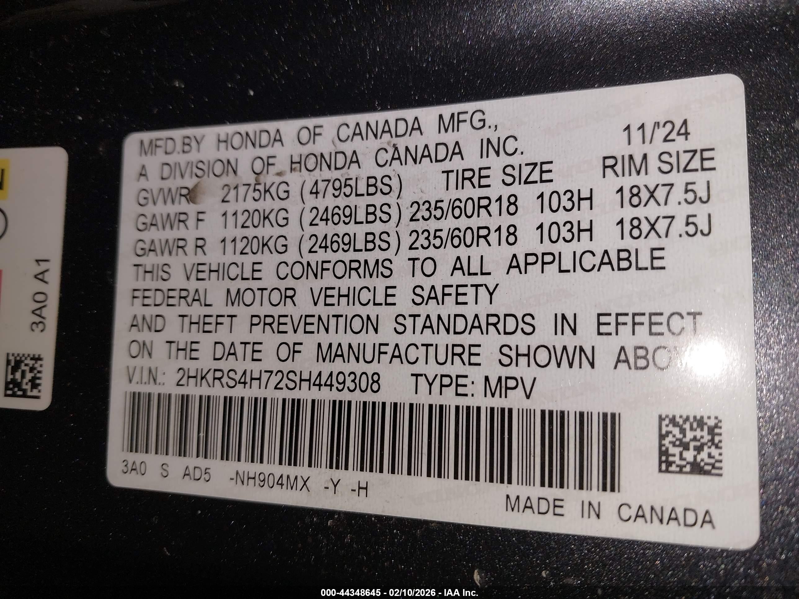 HONDA CR-V image 9