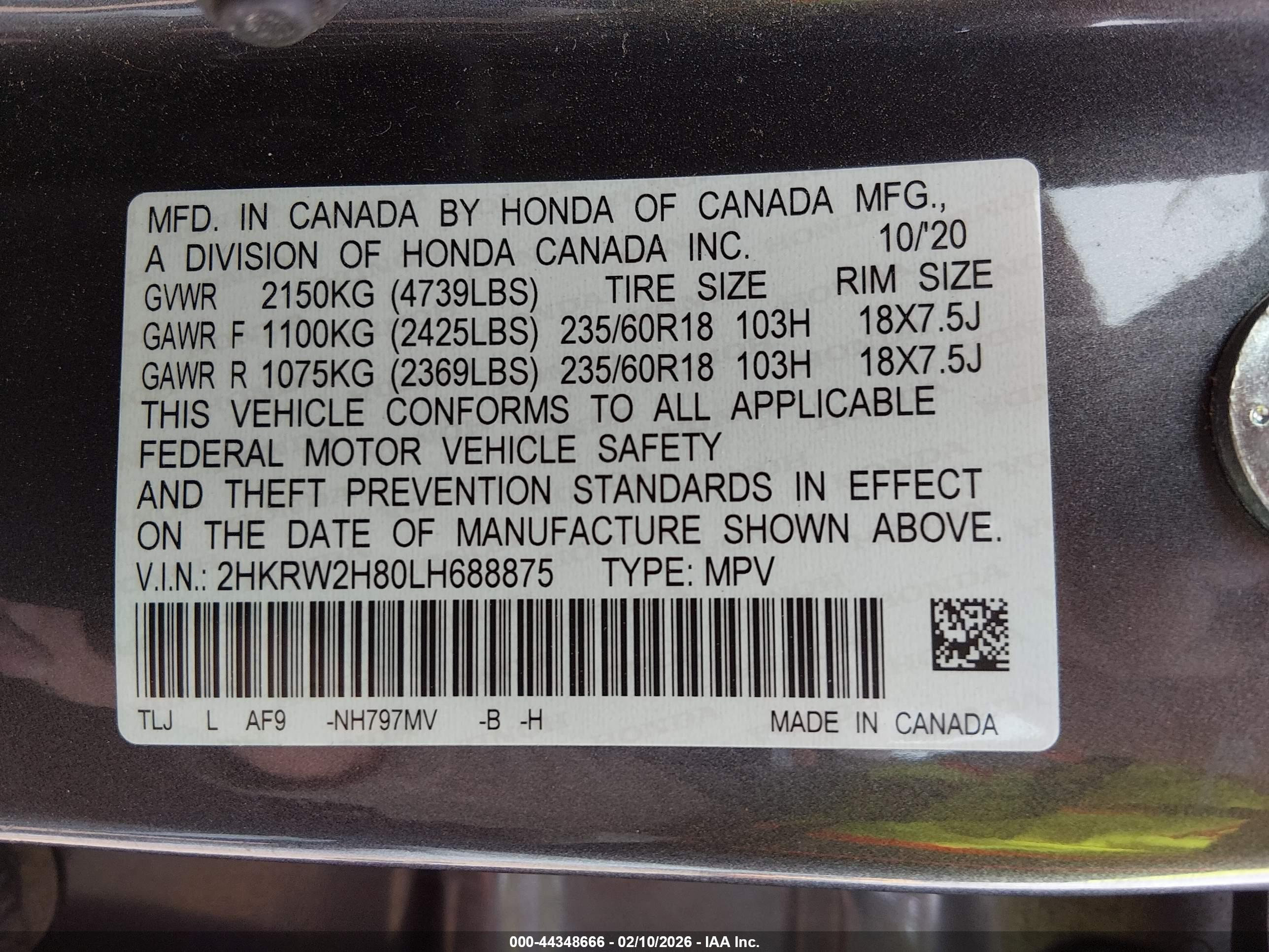 HONDA CR-V image 9