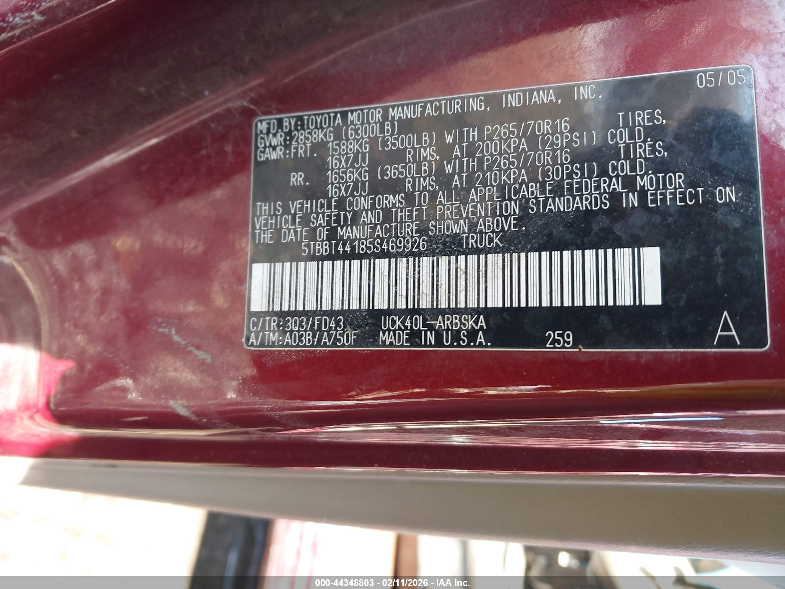 TOYOTA TUNDRA image 9