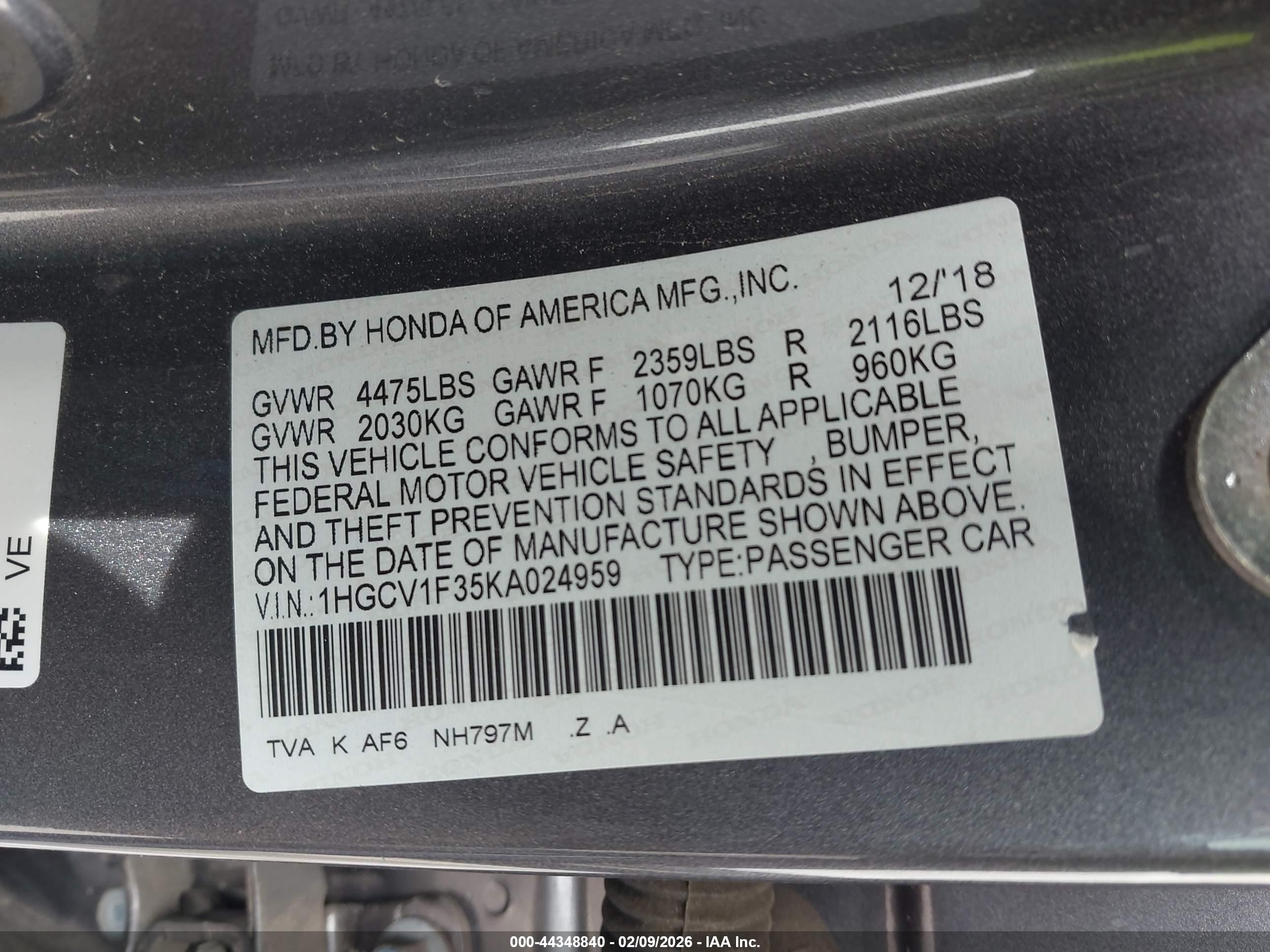 HONDA ACCORD image 9