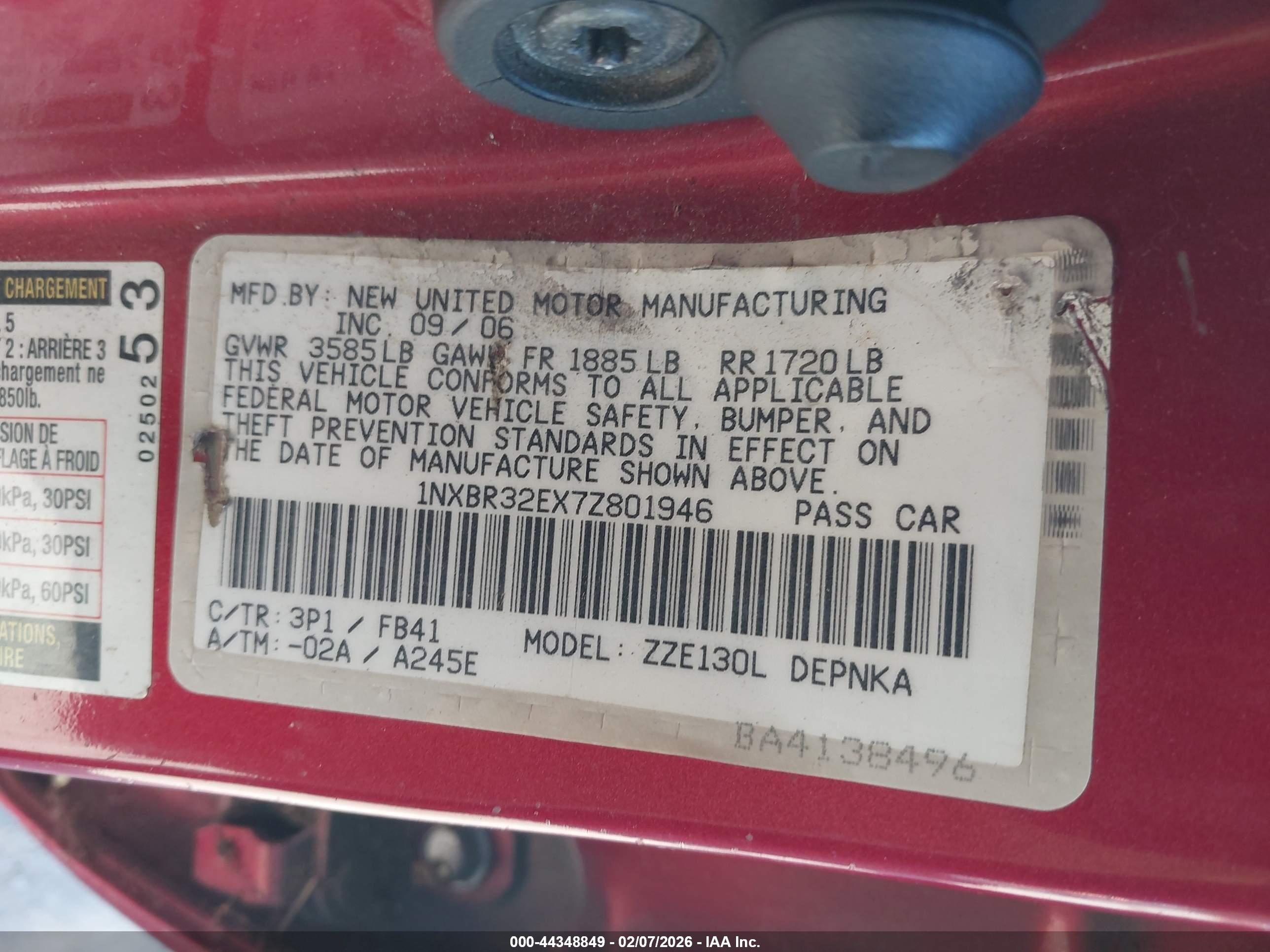TOYOTA COROLLA image 9