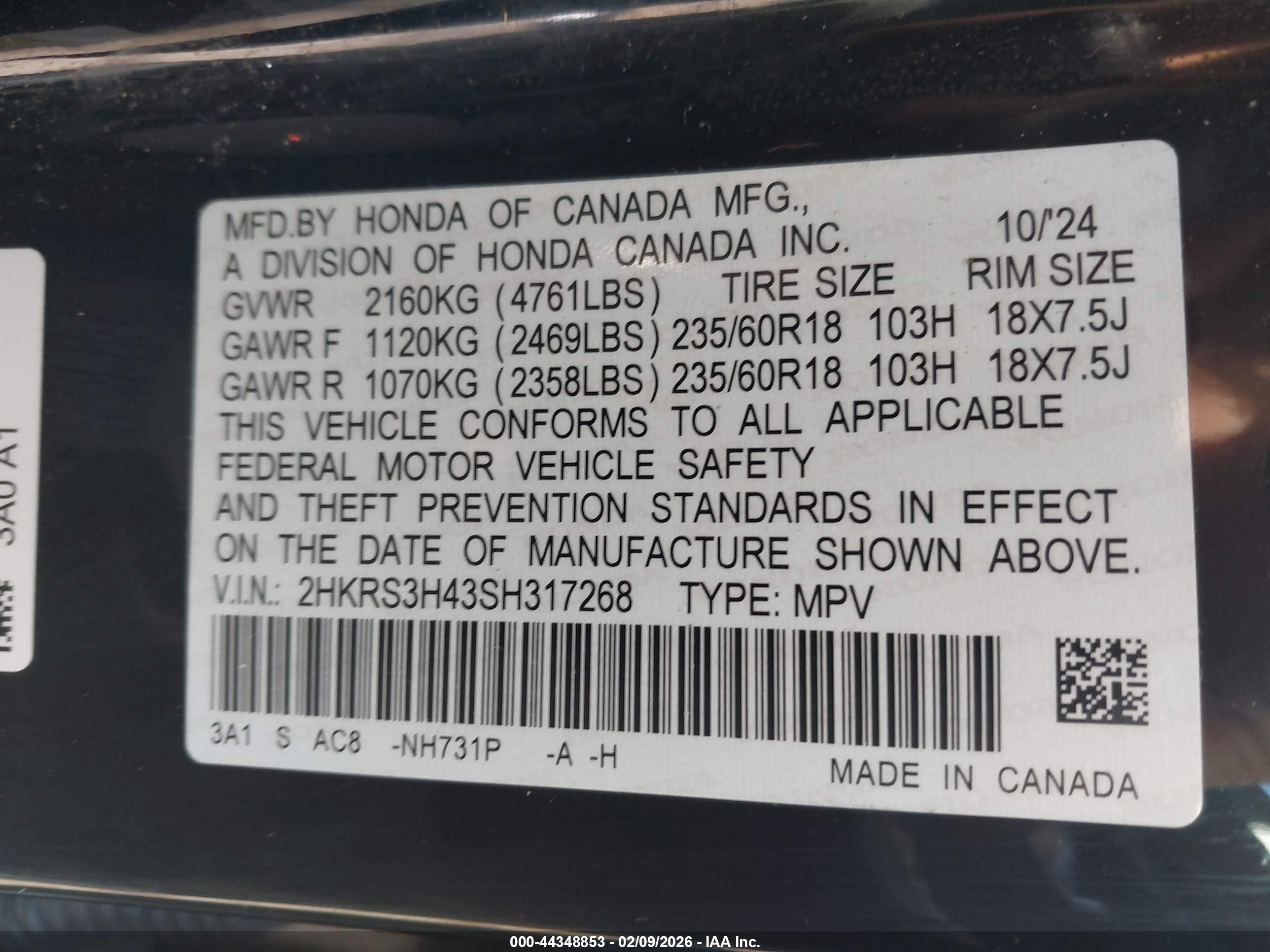 HONDA CR-V image 9