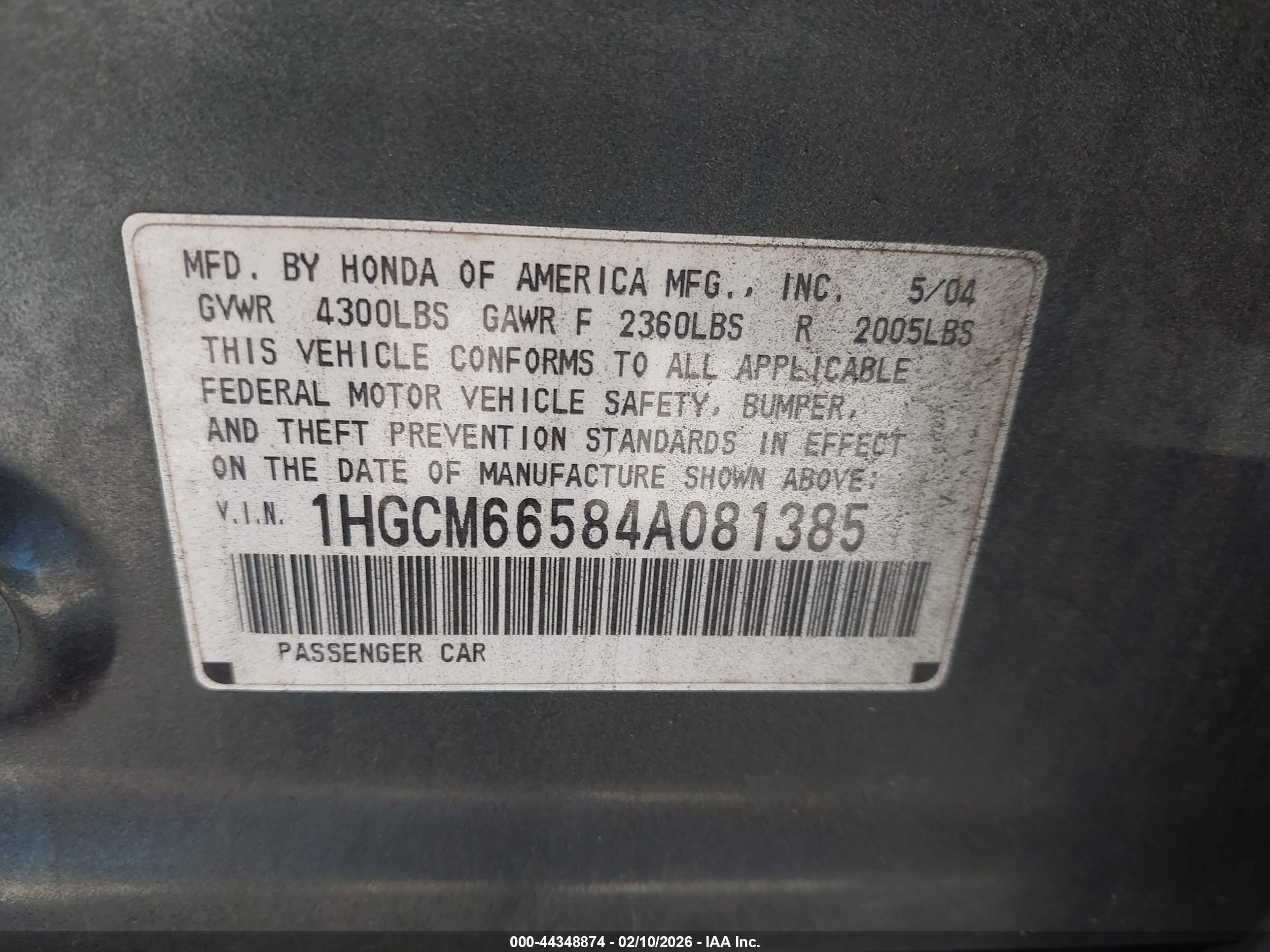 HONDA ACCORD image 9