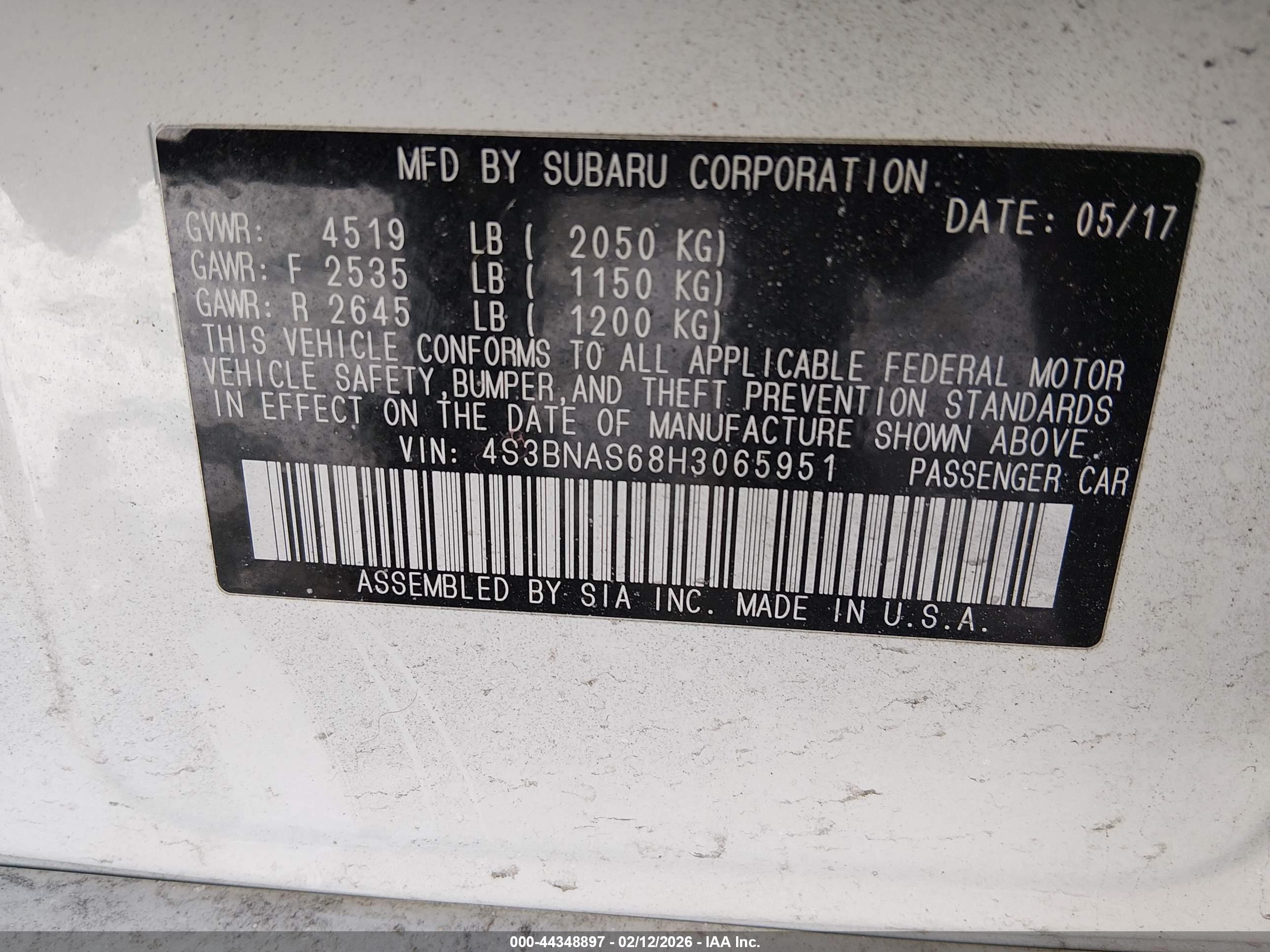 SUBARU LEGACY image 9