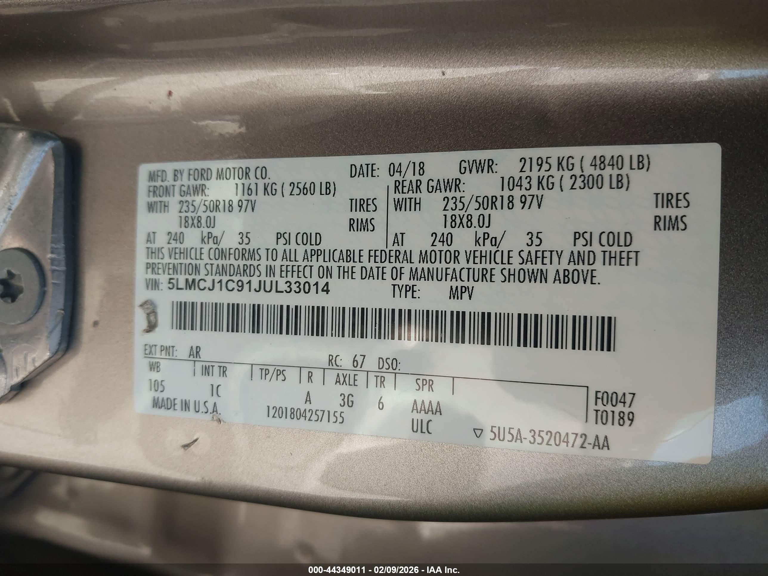 LINCOLN MKC image 9