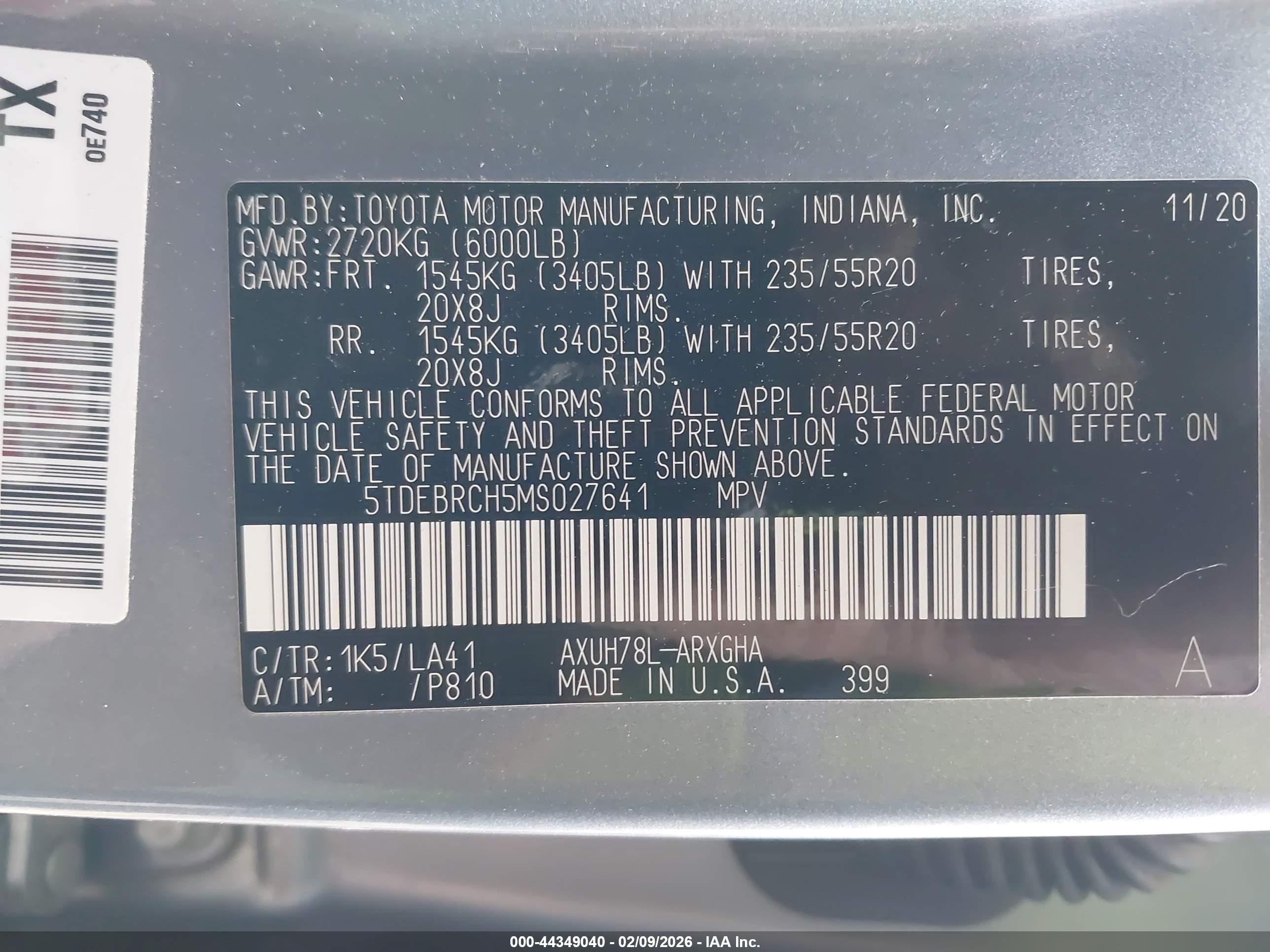 TOYOTA HIGHLANDER image 9