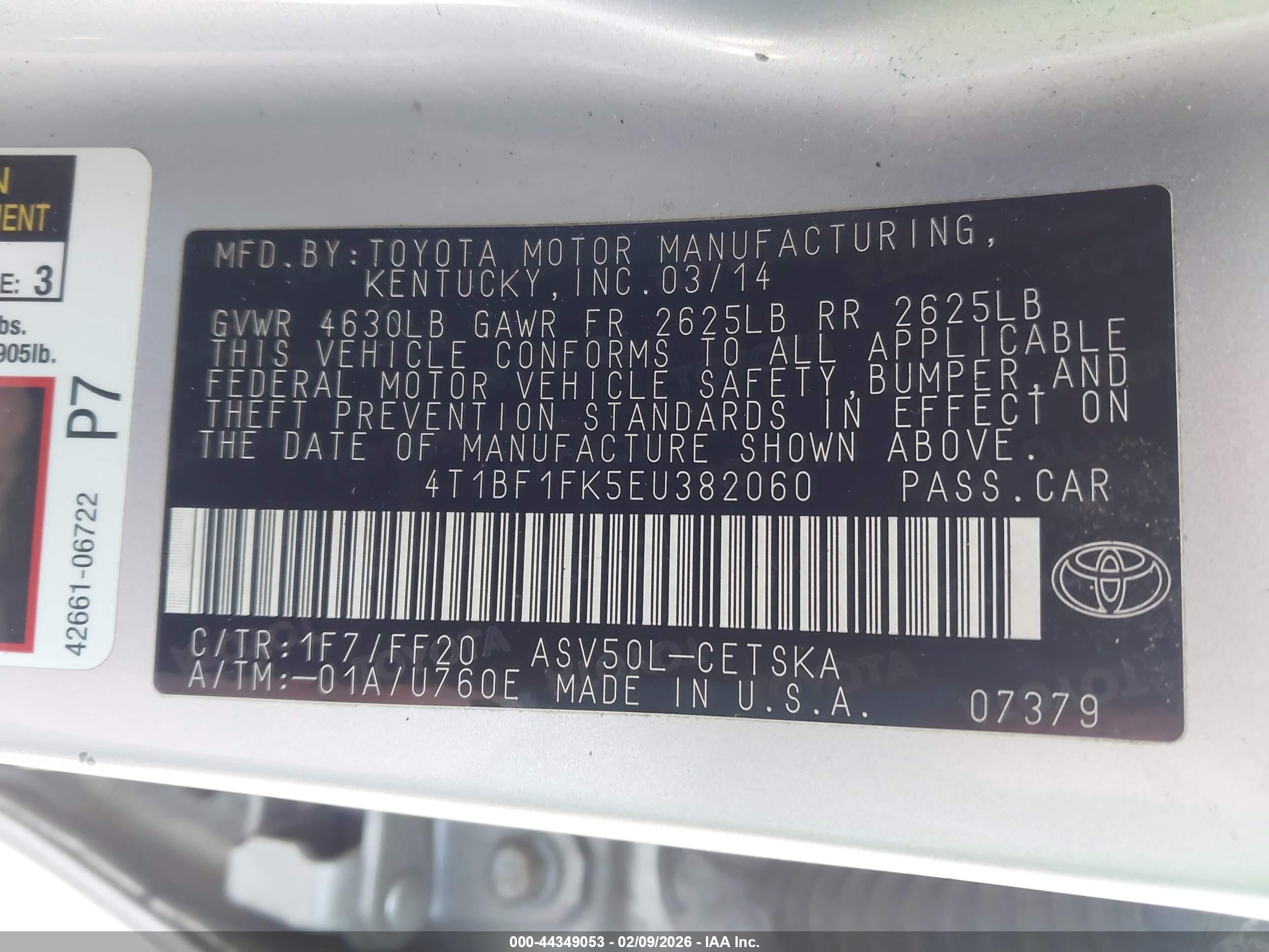 TOYOTA CAMRY image 9