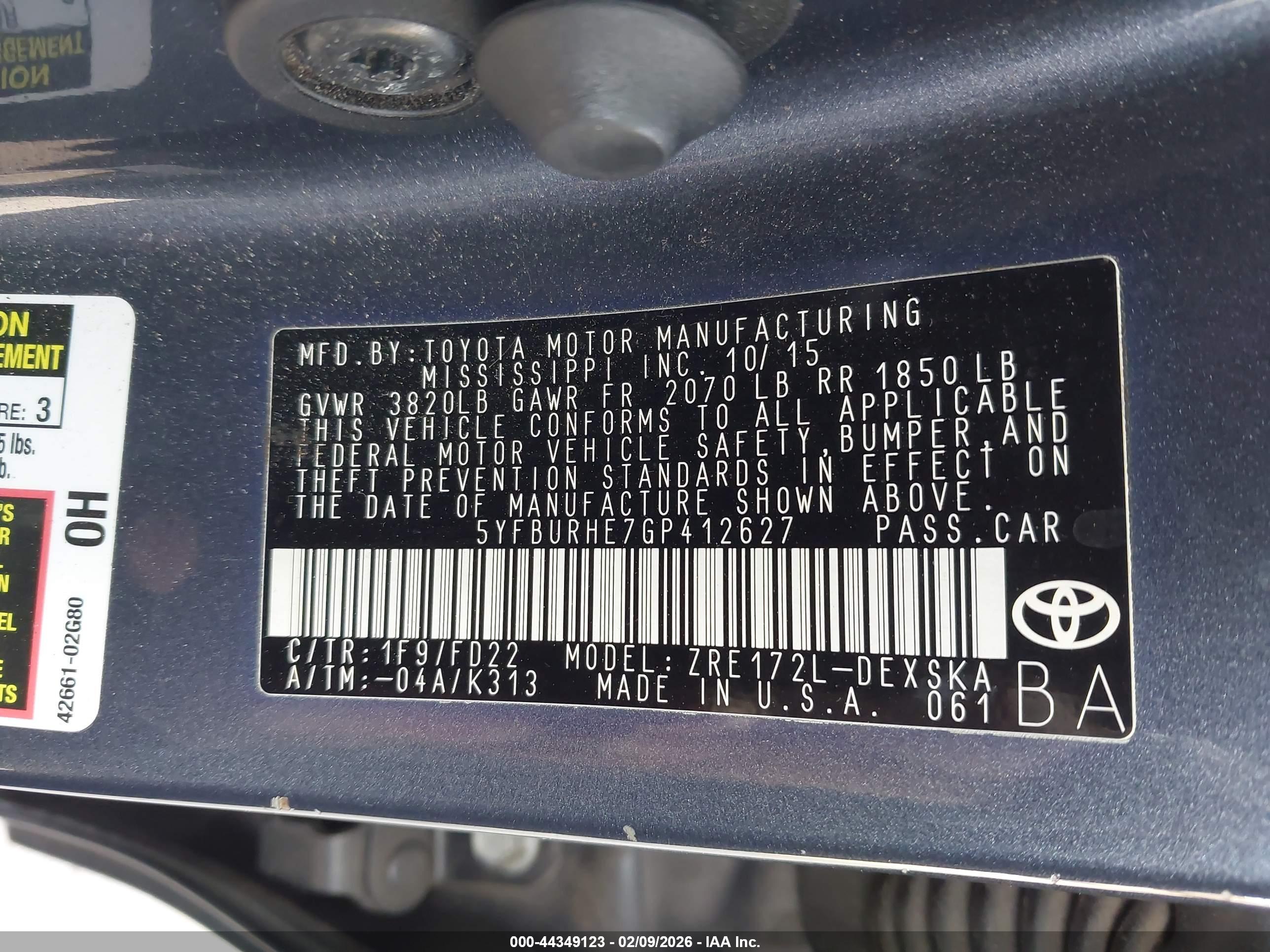 TOYOTA COROLLA image 9
