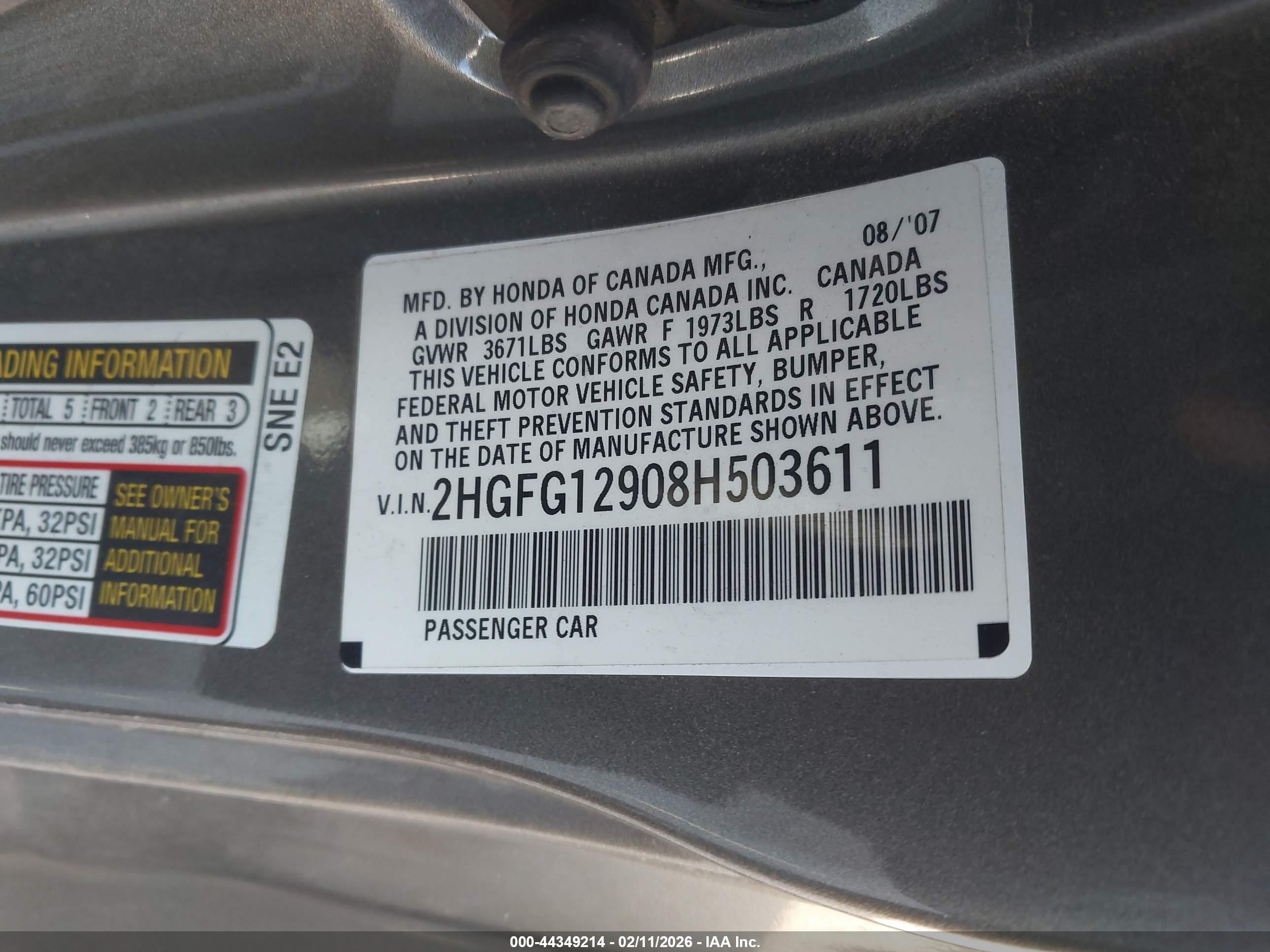 HONDA CIVIC image 9