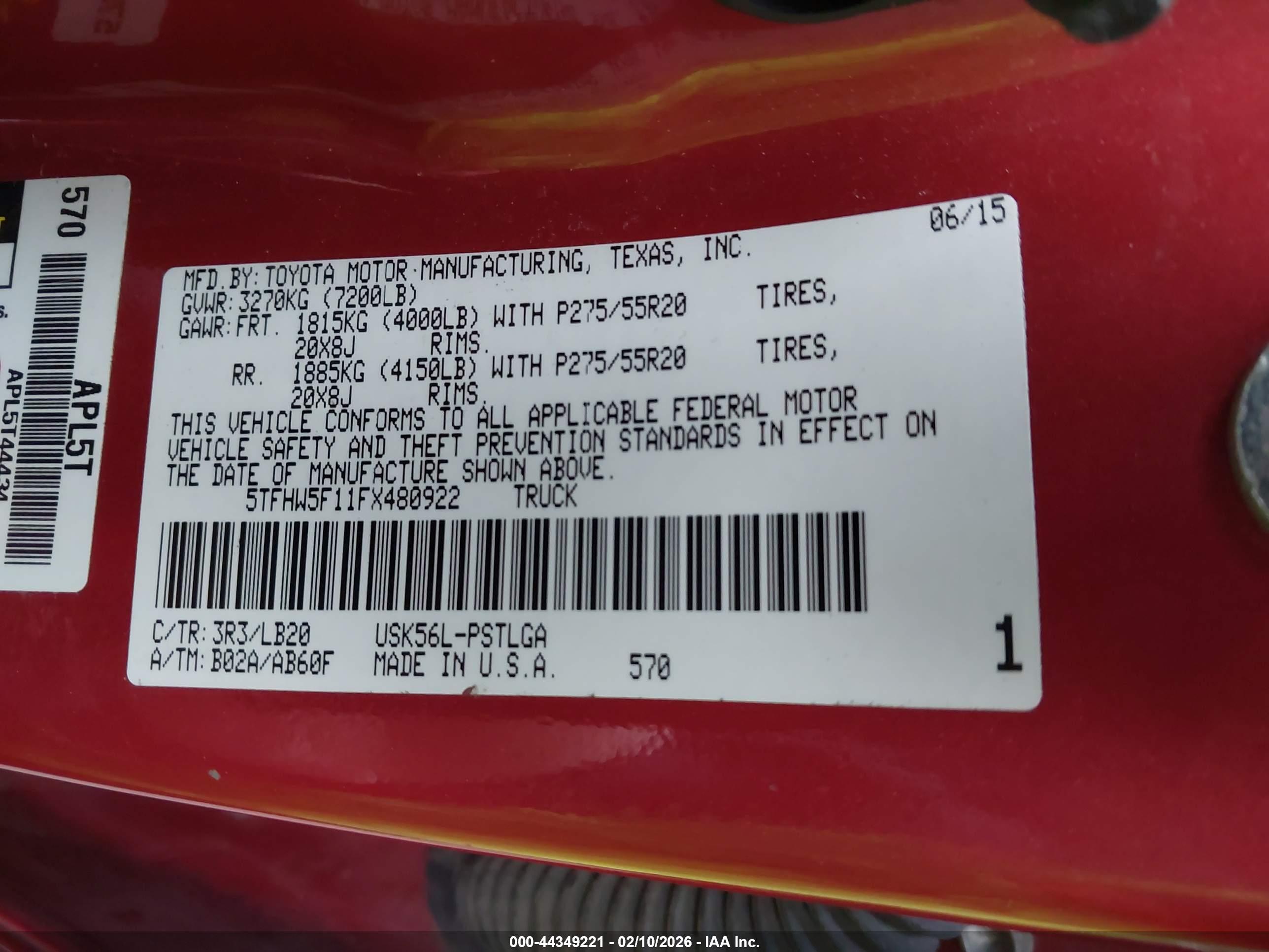 TOYOTA TUNDRA image 9