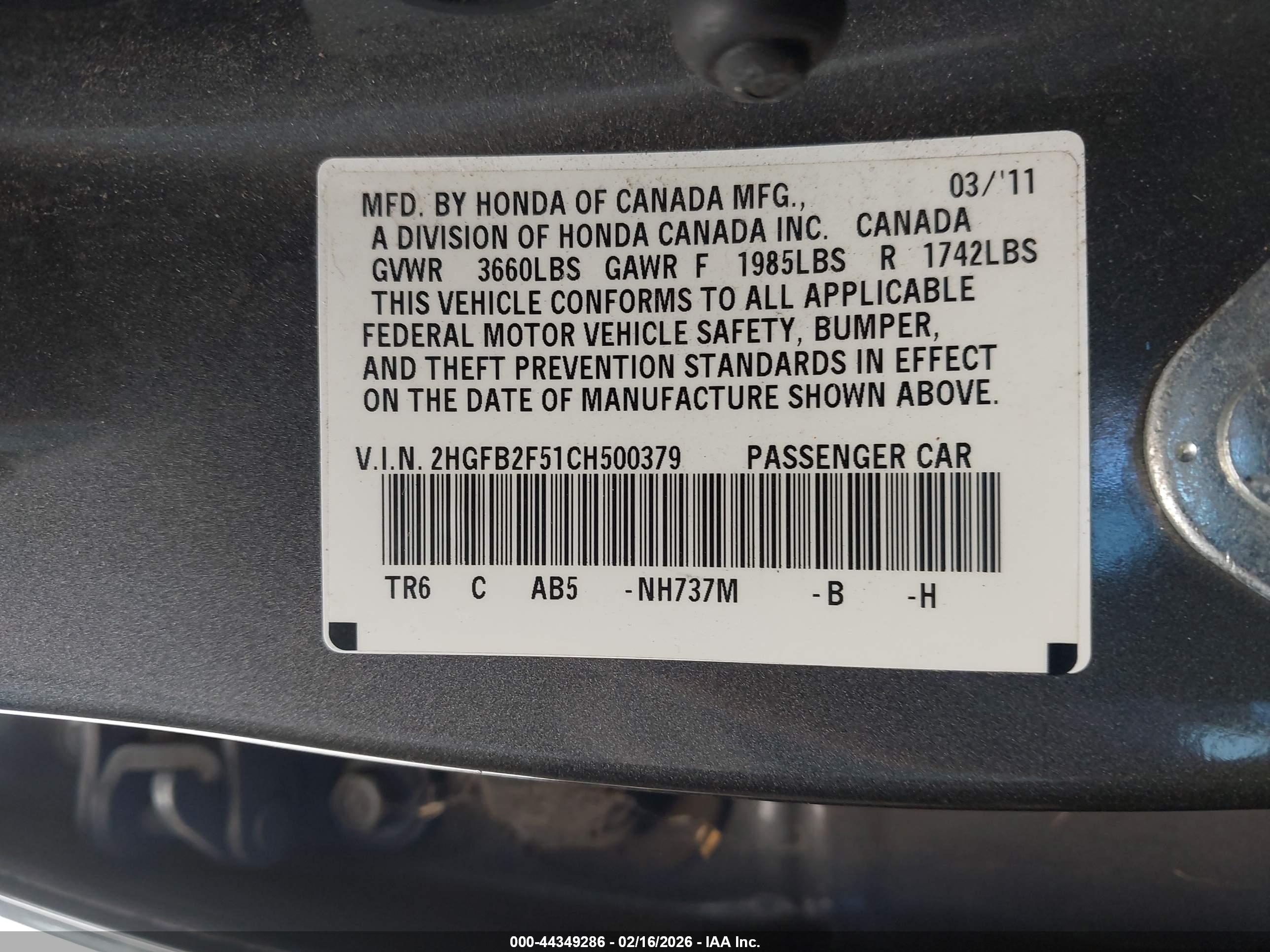 HONDA CIVIC image 9