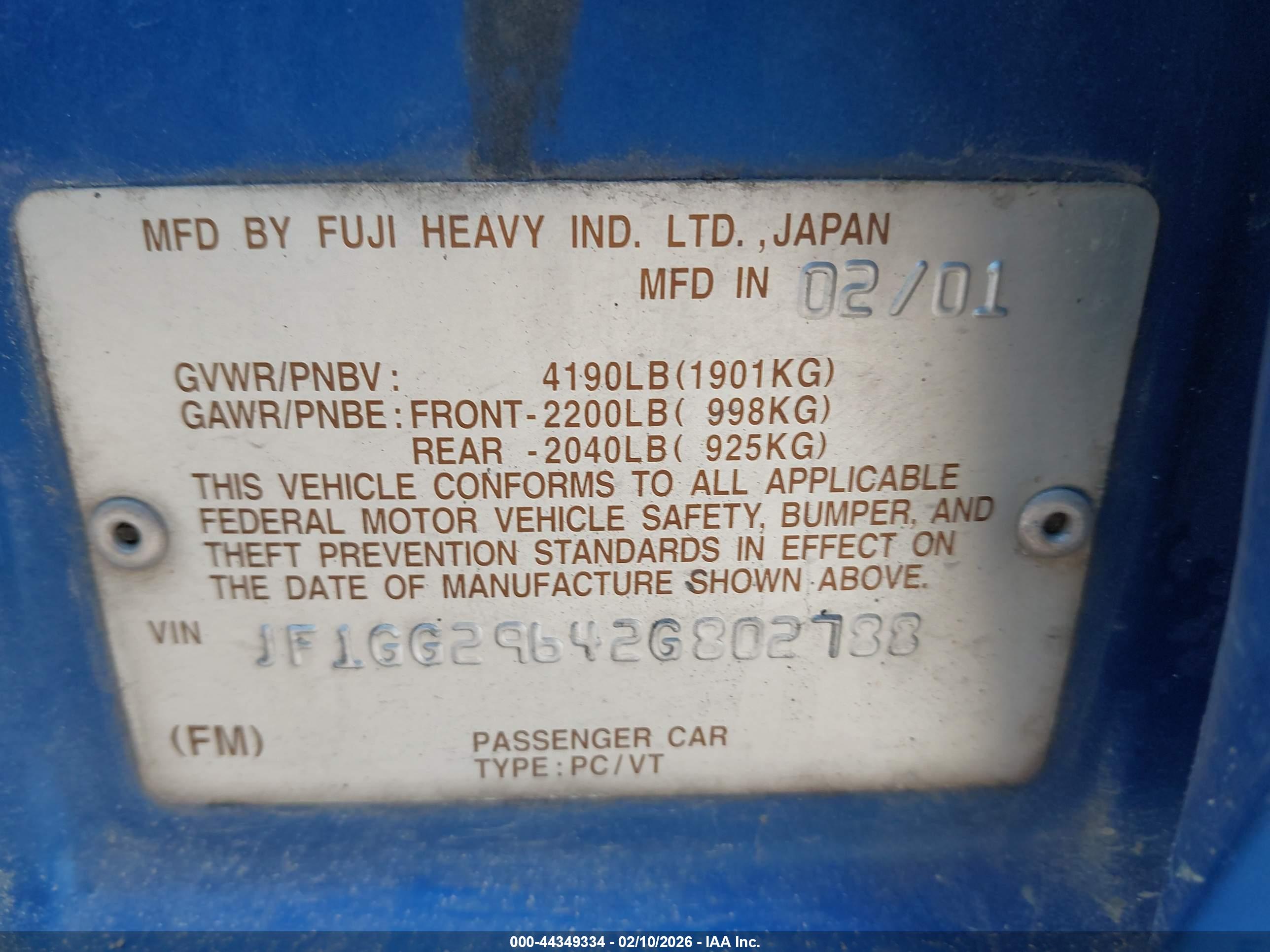 SUBARU IMPREZA image 9