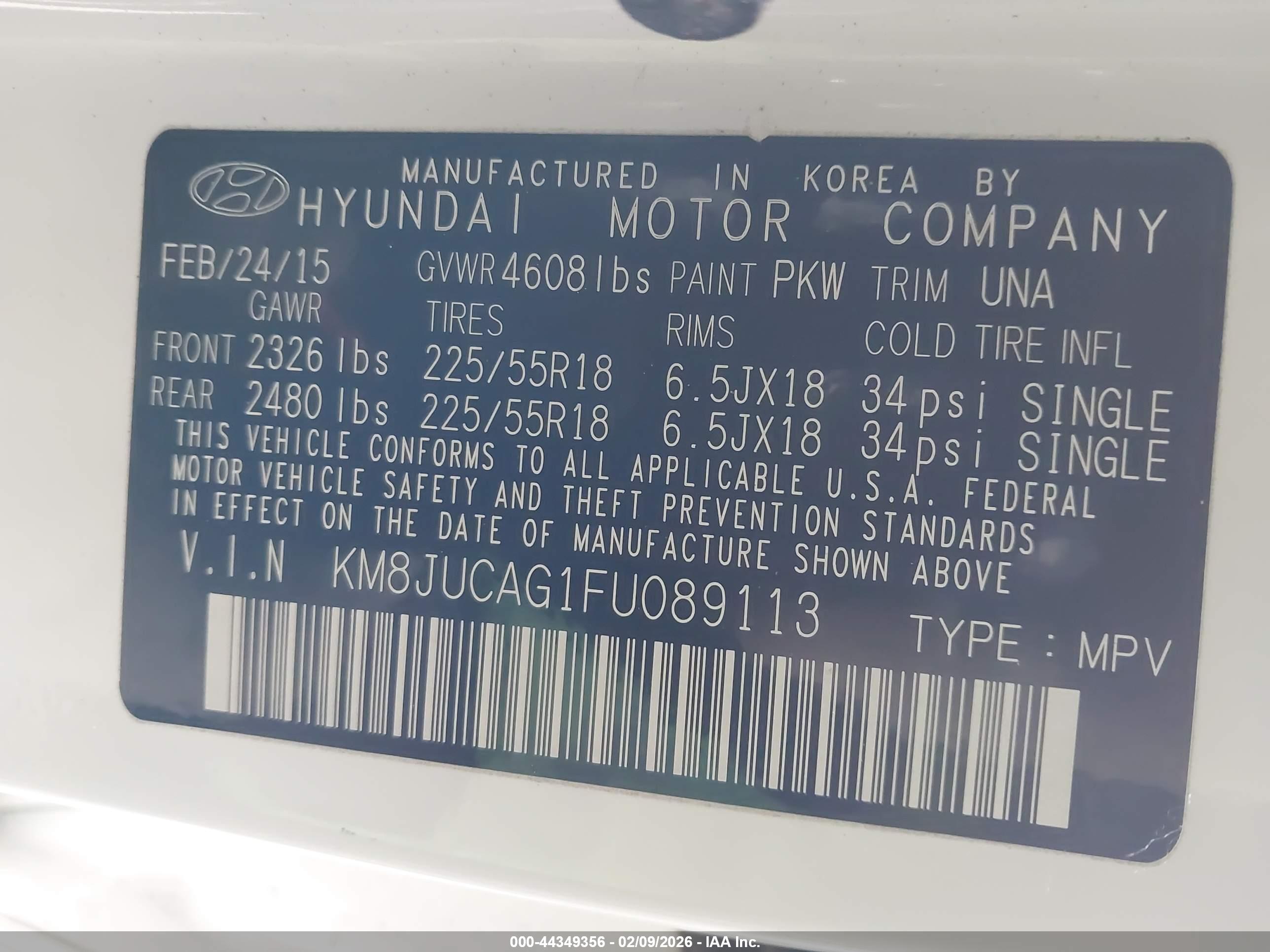 HYUNDAI TUCSON image 9