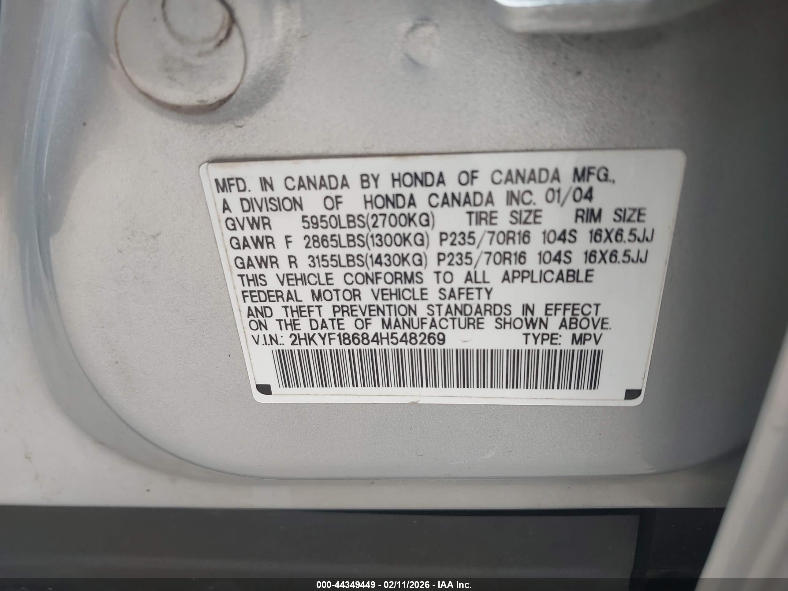 HONDA PILOT image 9