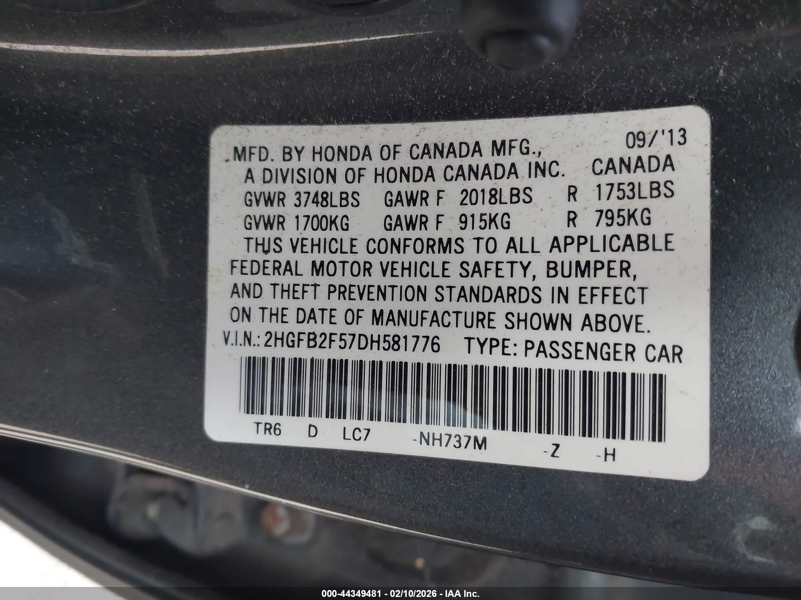 HONDA CIVIC image 9
