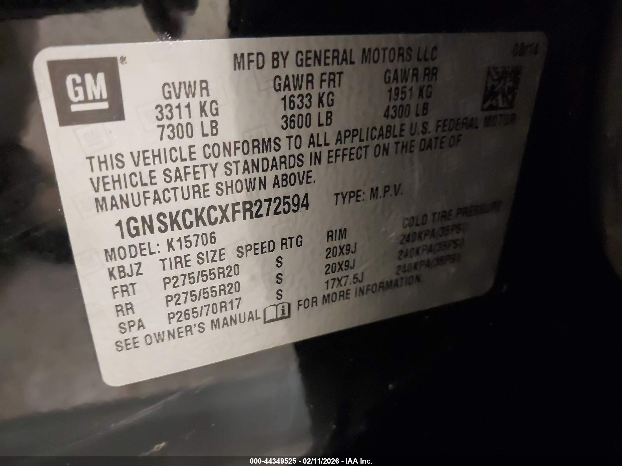 CHEVROLET TAHOE image 9