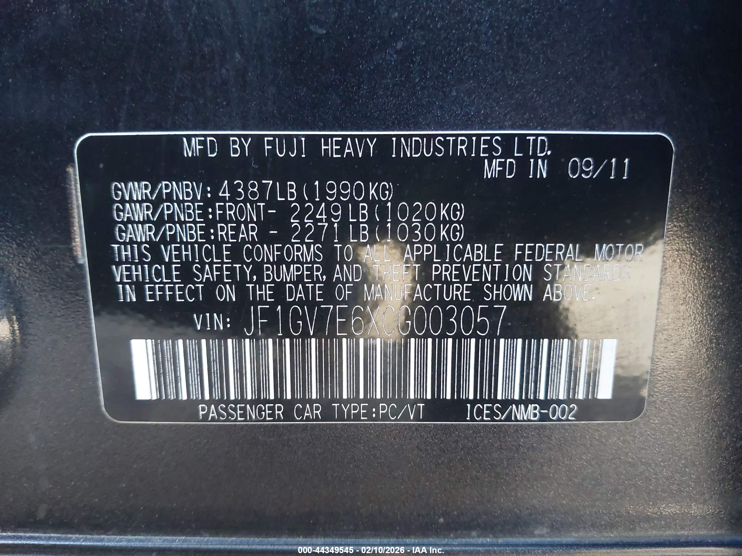 SUBARU IMPREZA image 9