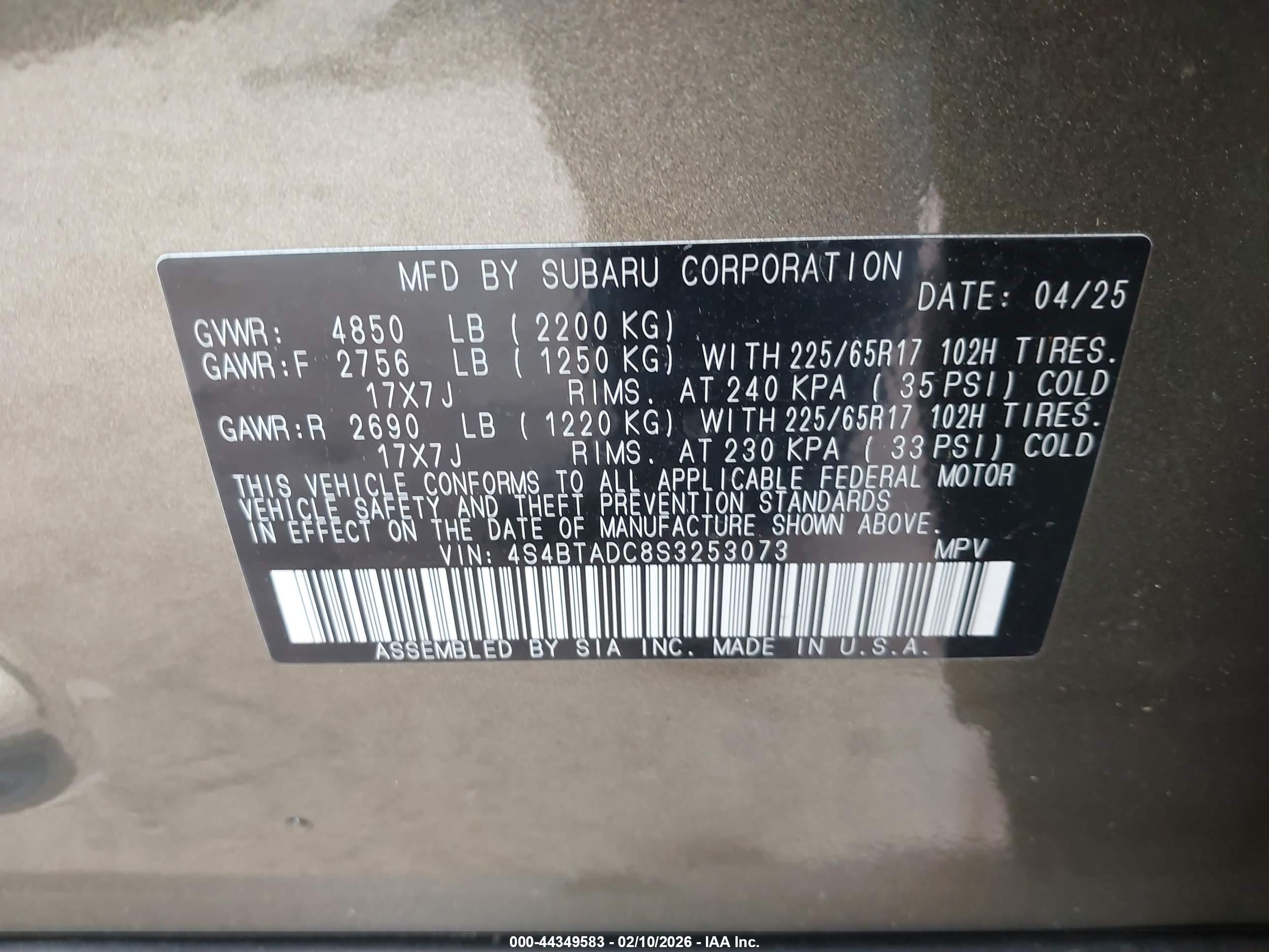 SUBARU OUTBACK image 9