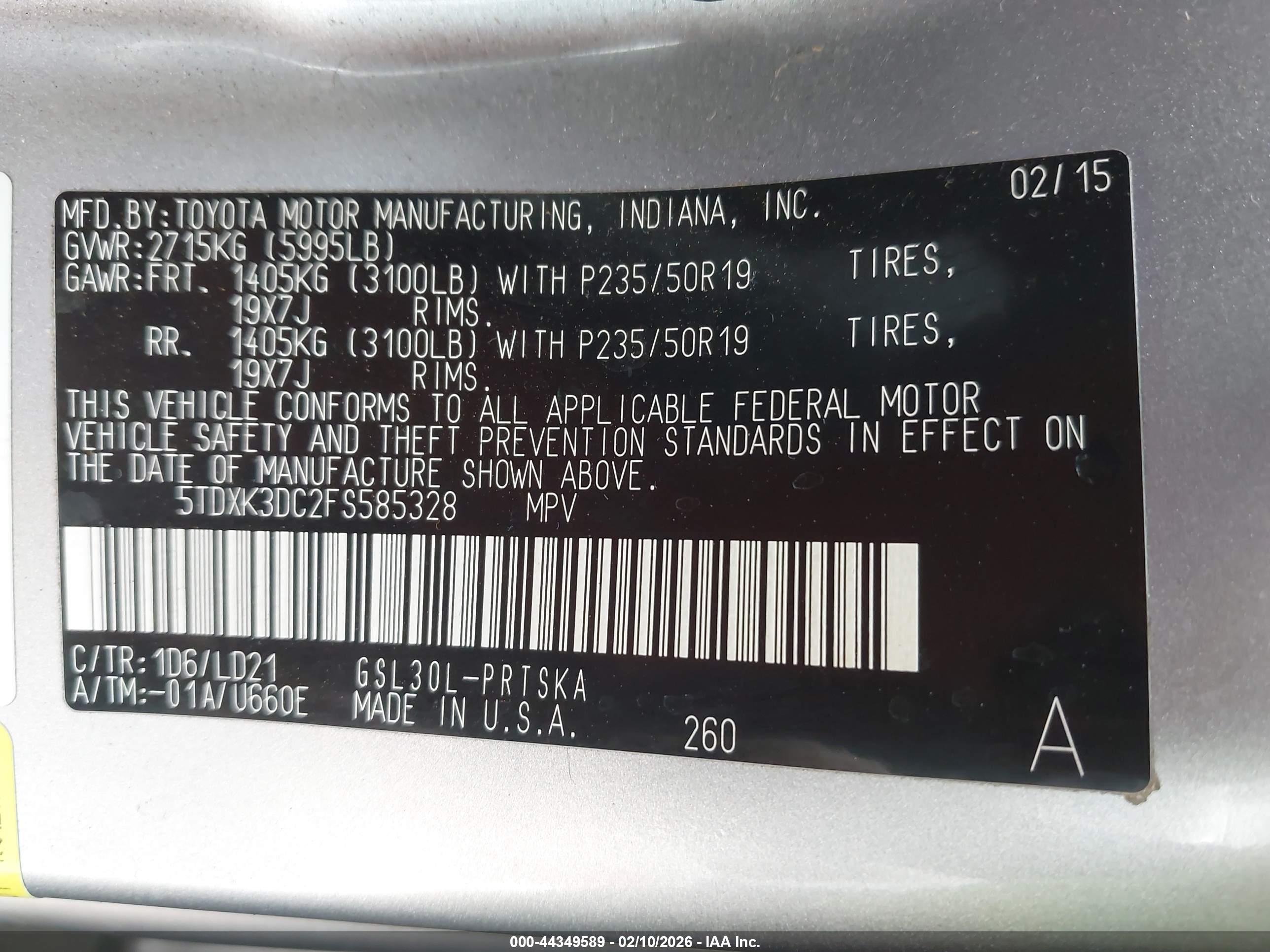 TOYOTA SIENNA image 9