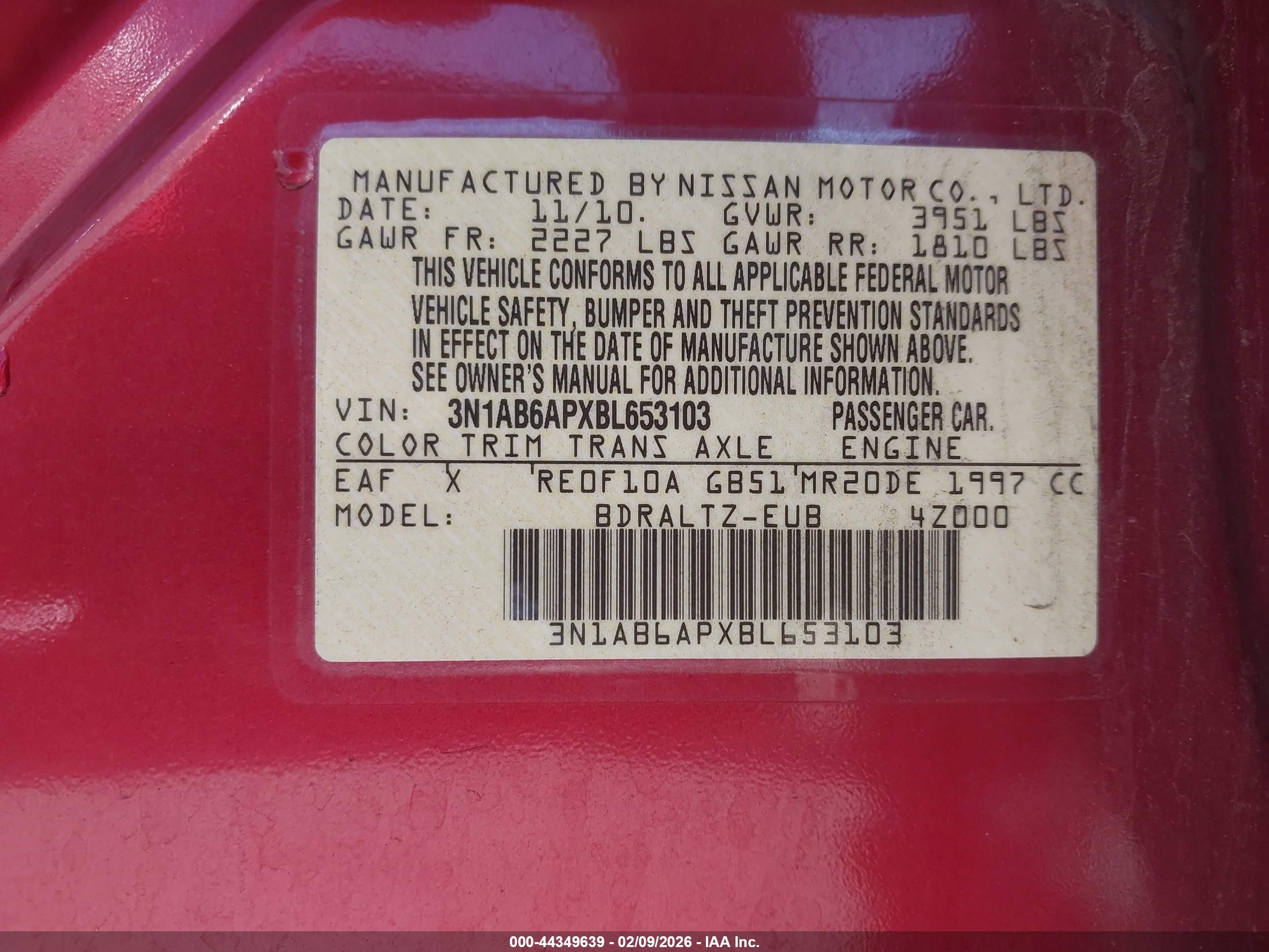 NISSAN SENTRA image 9