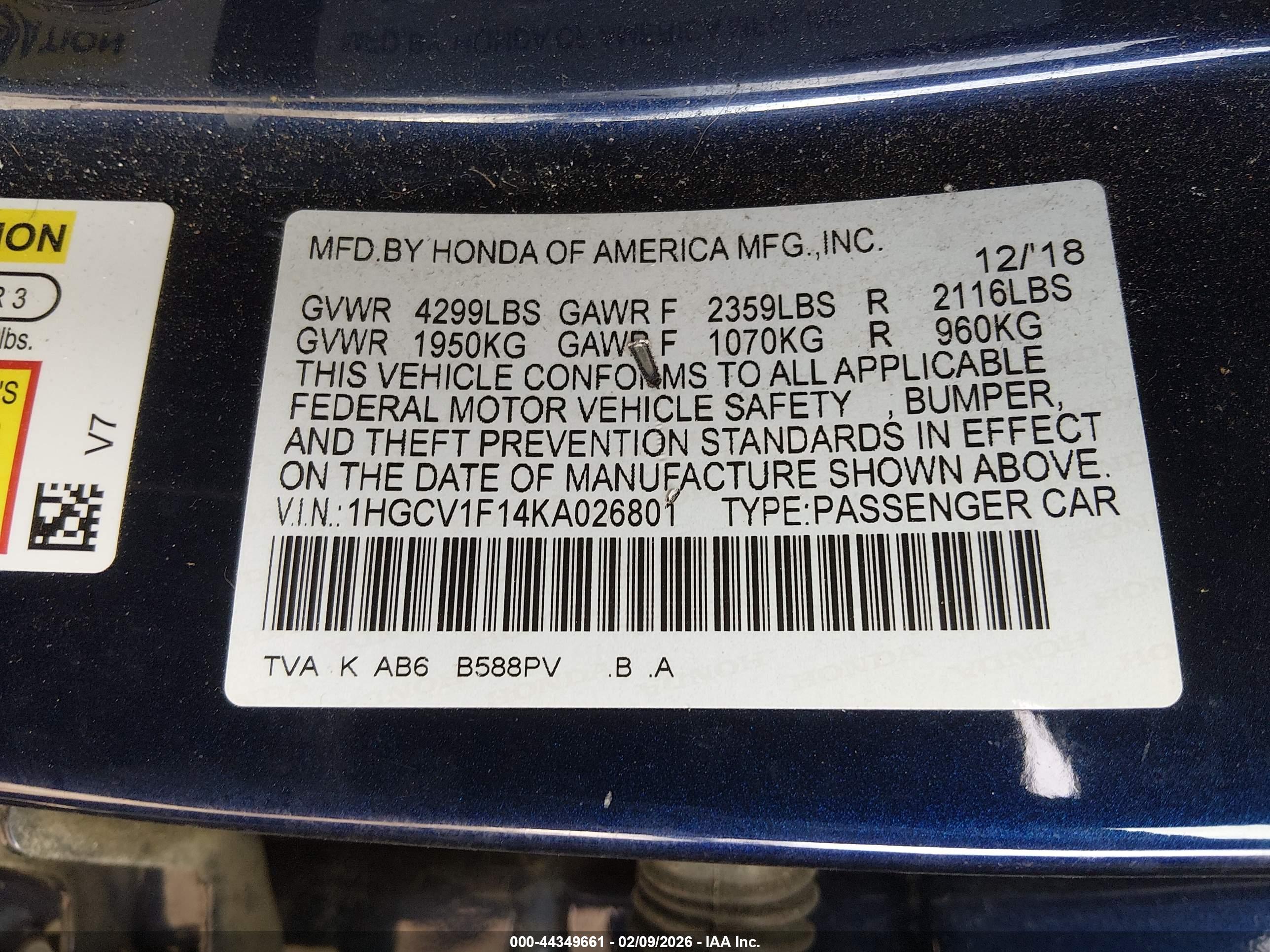 HONDA ACCORD image 9