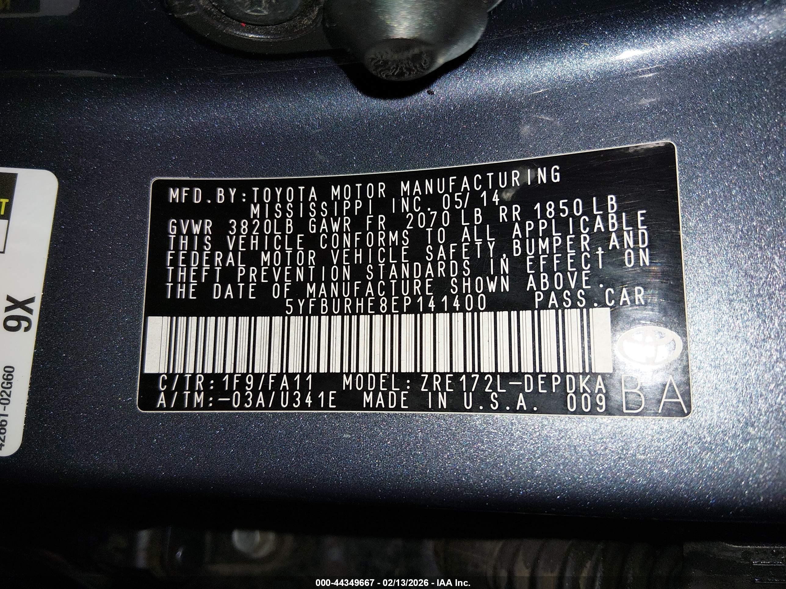 TOYOTA COROLLA image 9