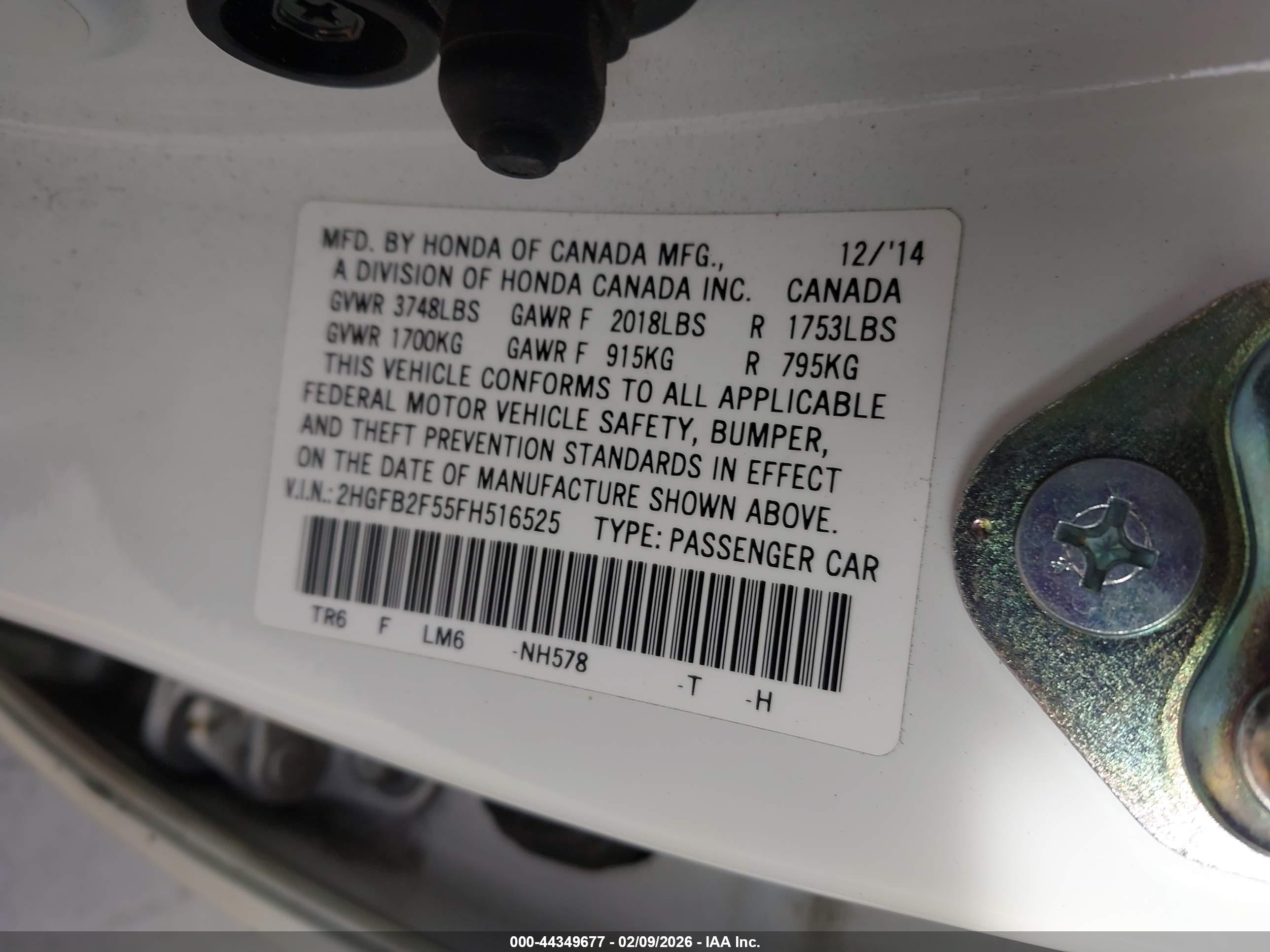 HONDA CIVIC image 9