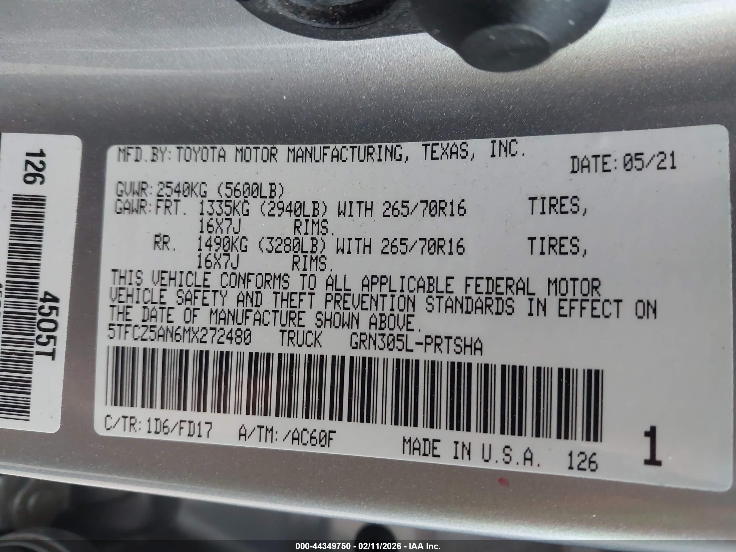 TOYOTA TACOMA image 9