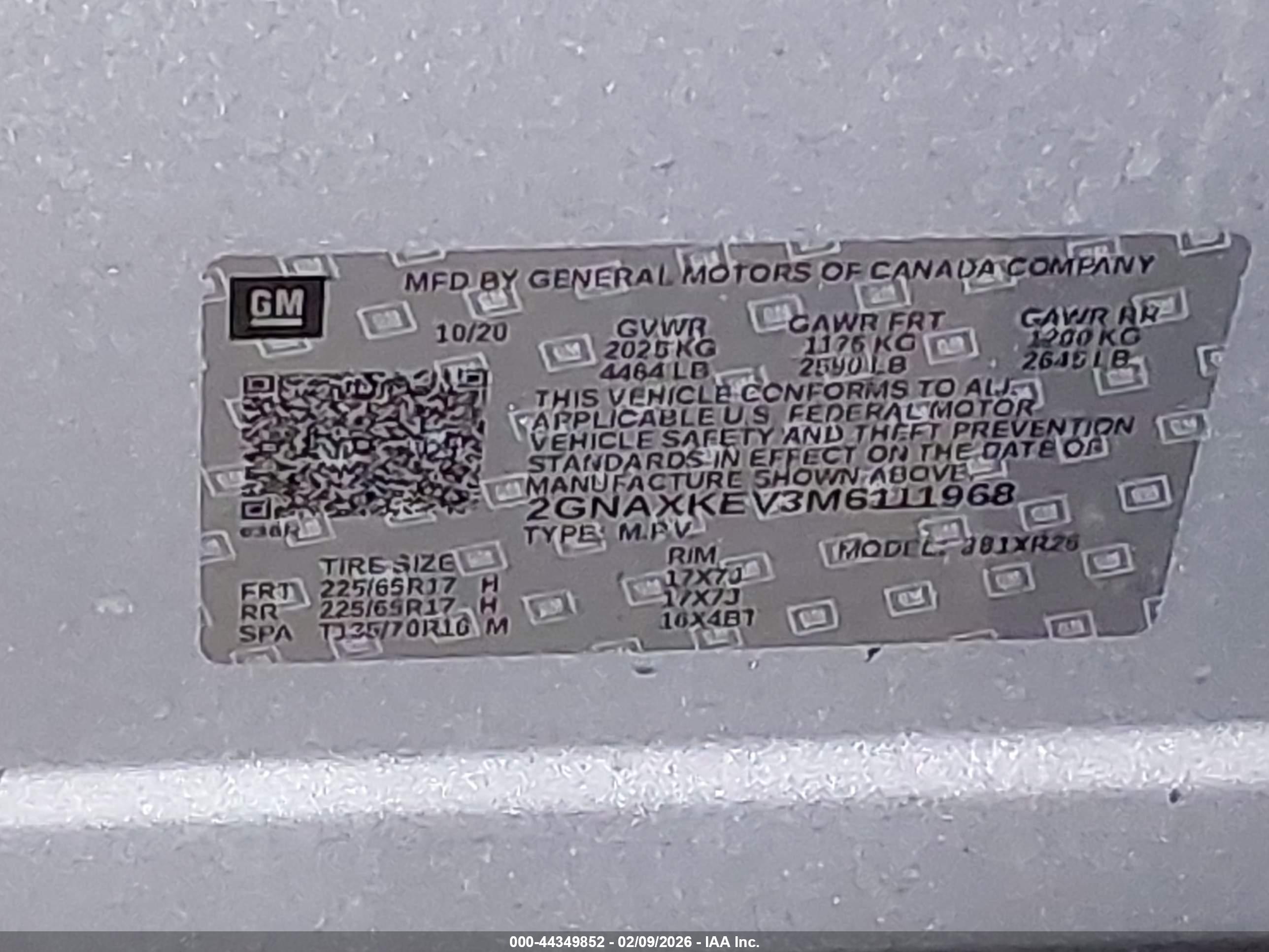 CHEVROLET EQUINOX image 9