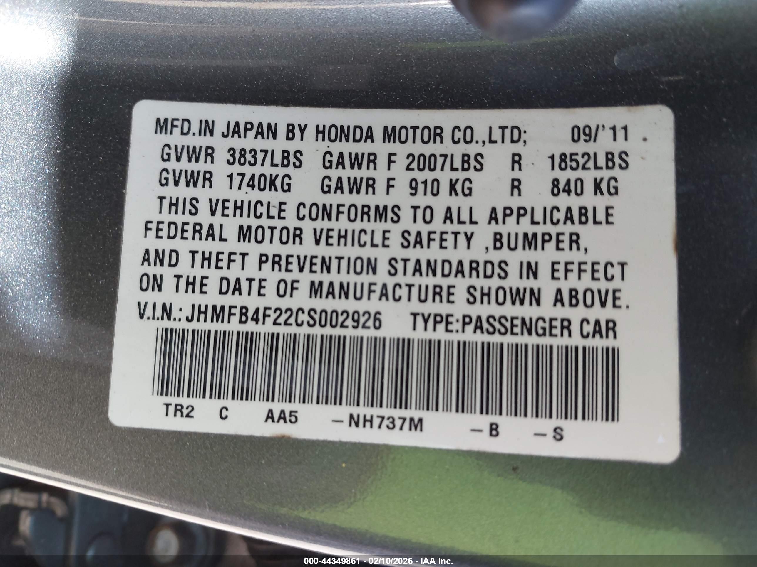 HONDA CIVIC image 9