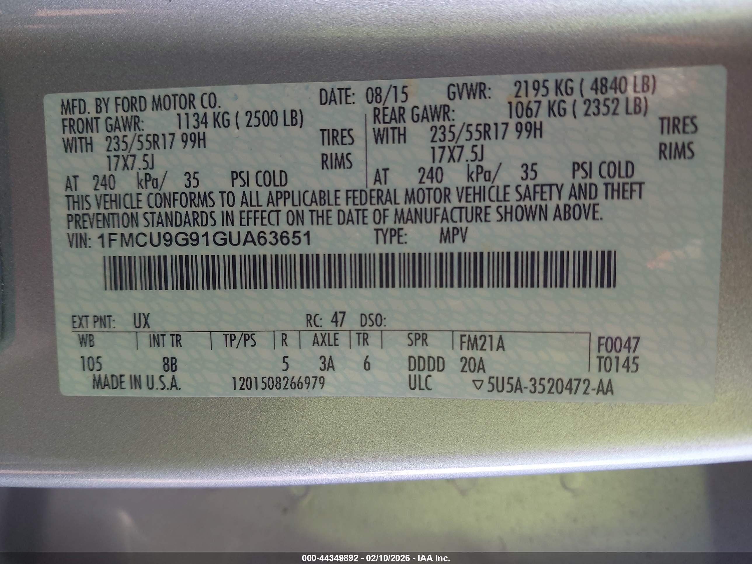 FORD ESCAPE image 9