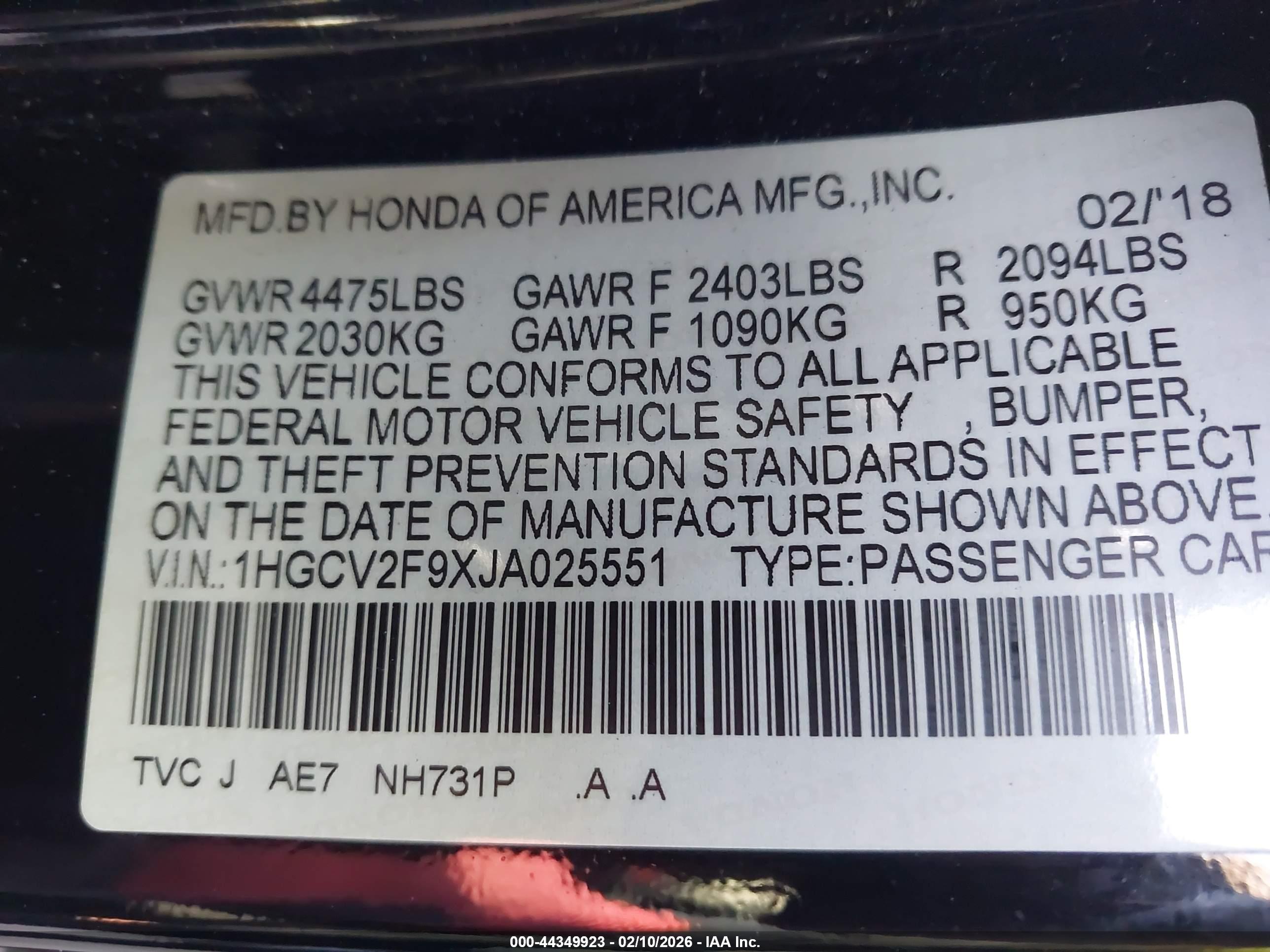 HONDA ACCORD image 9