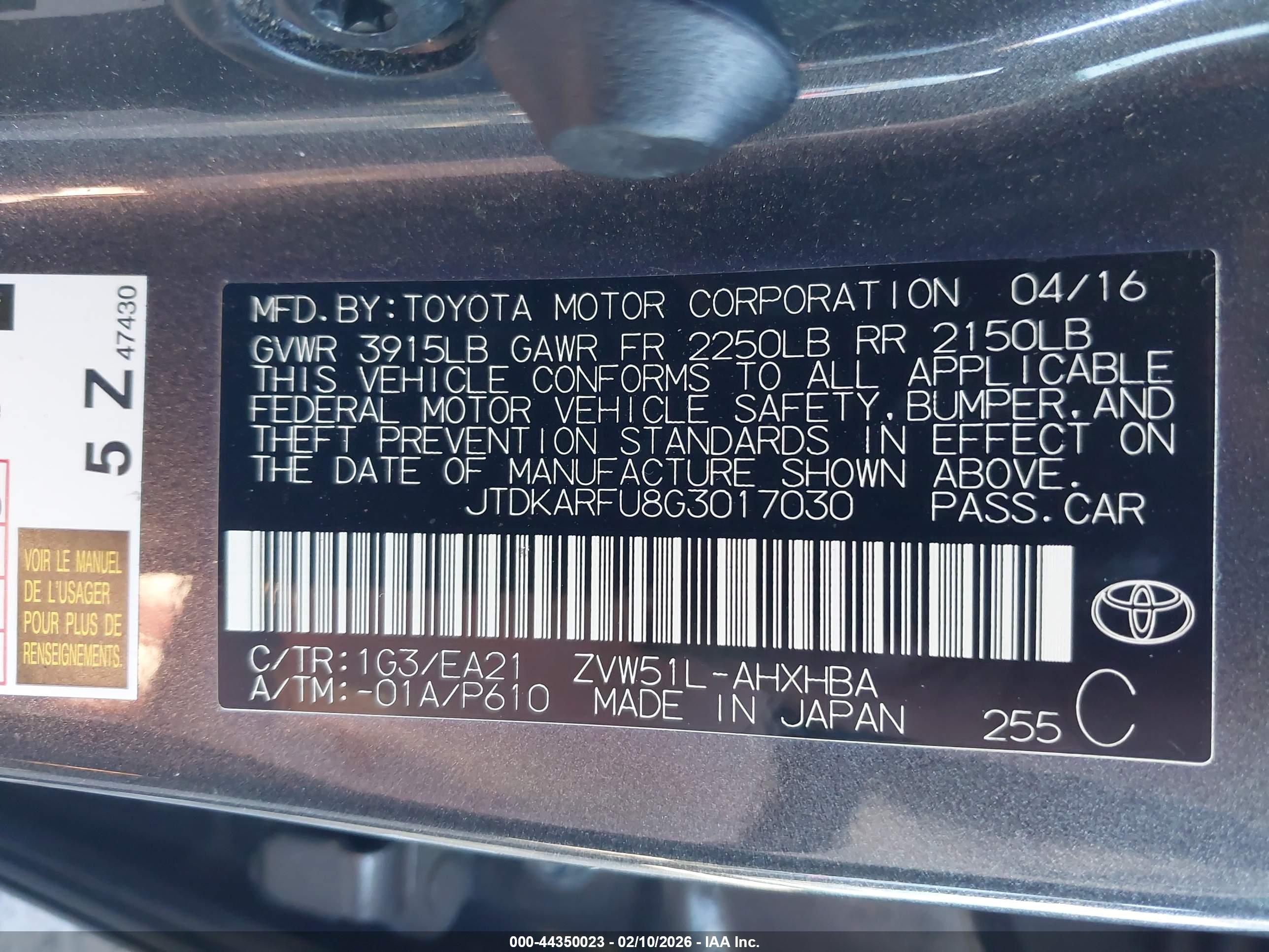 TOYOTA PRIUS image 9