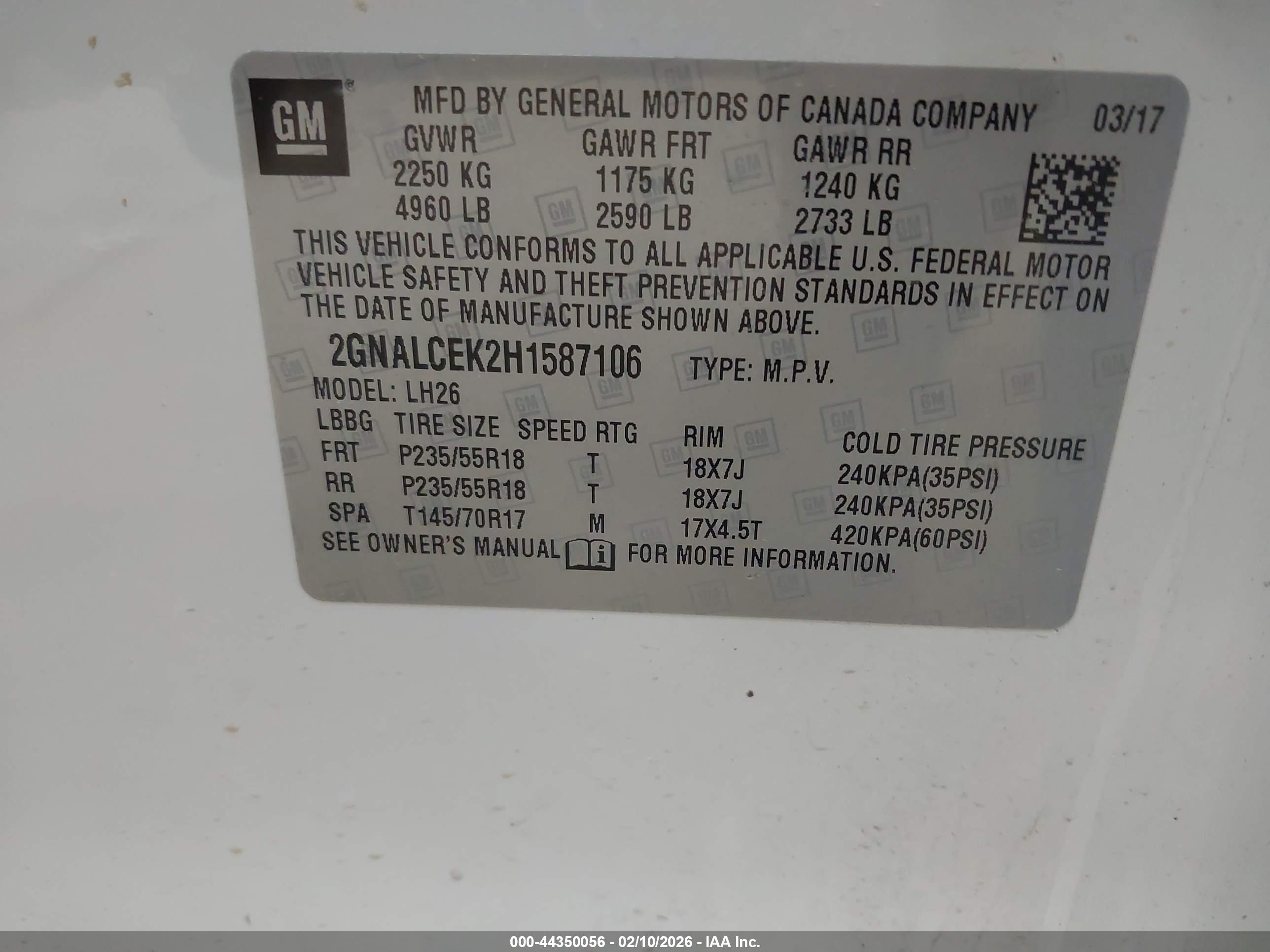 CHEVROLET EQUINOX image 9