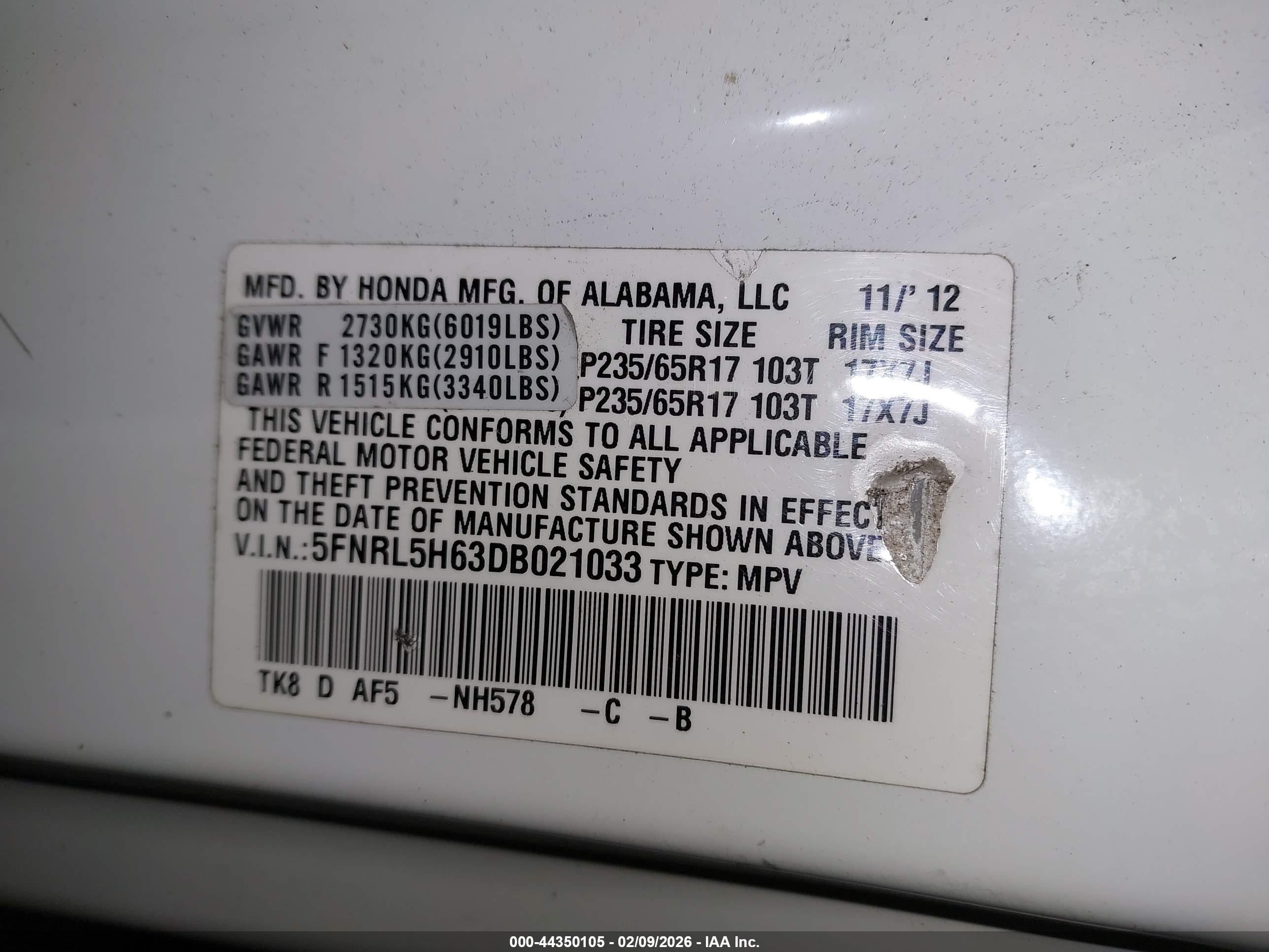 HONDA ODYSSEY image 9