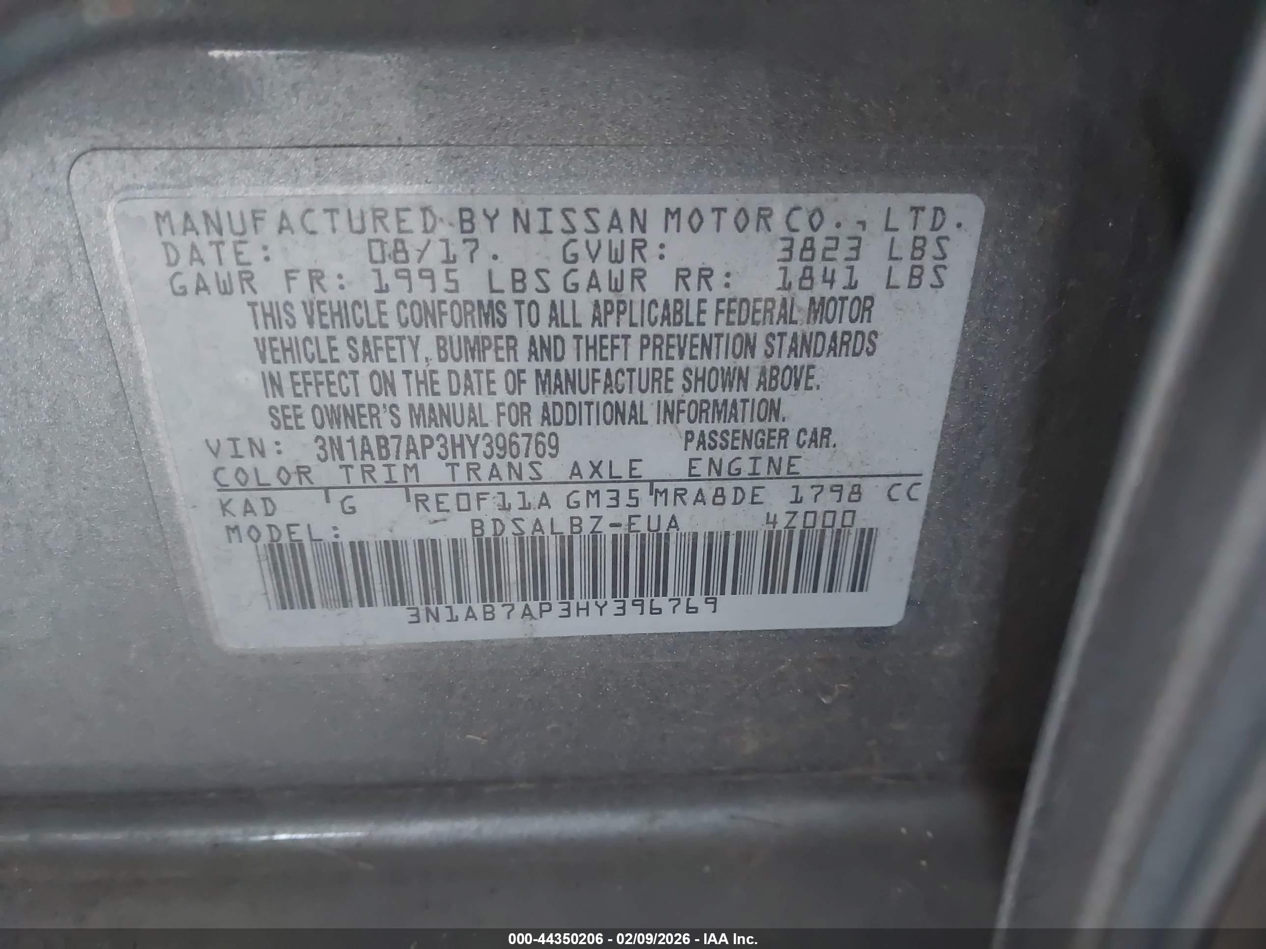 NISSAN SENTRA image 9