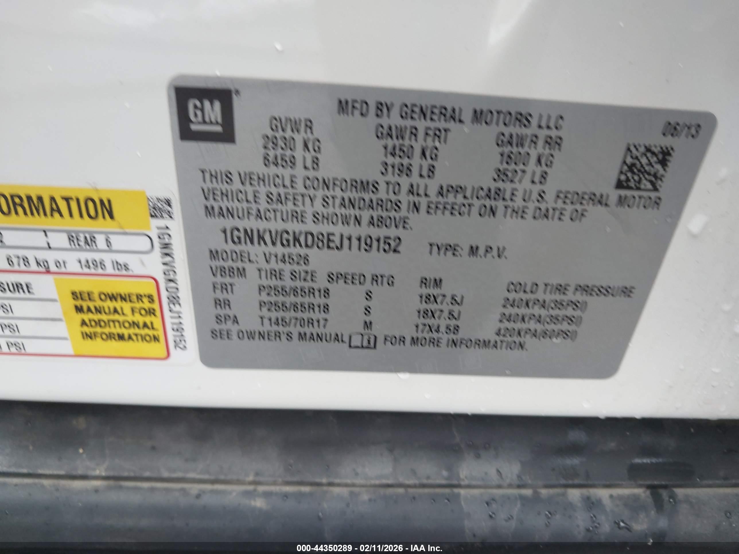 CHEVROLET TRAVERSE image 9