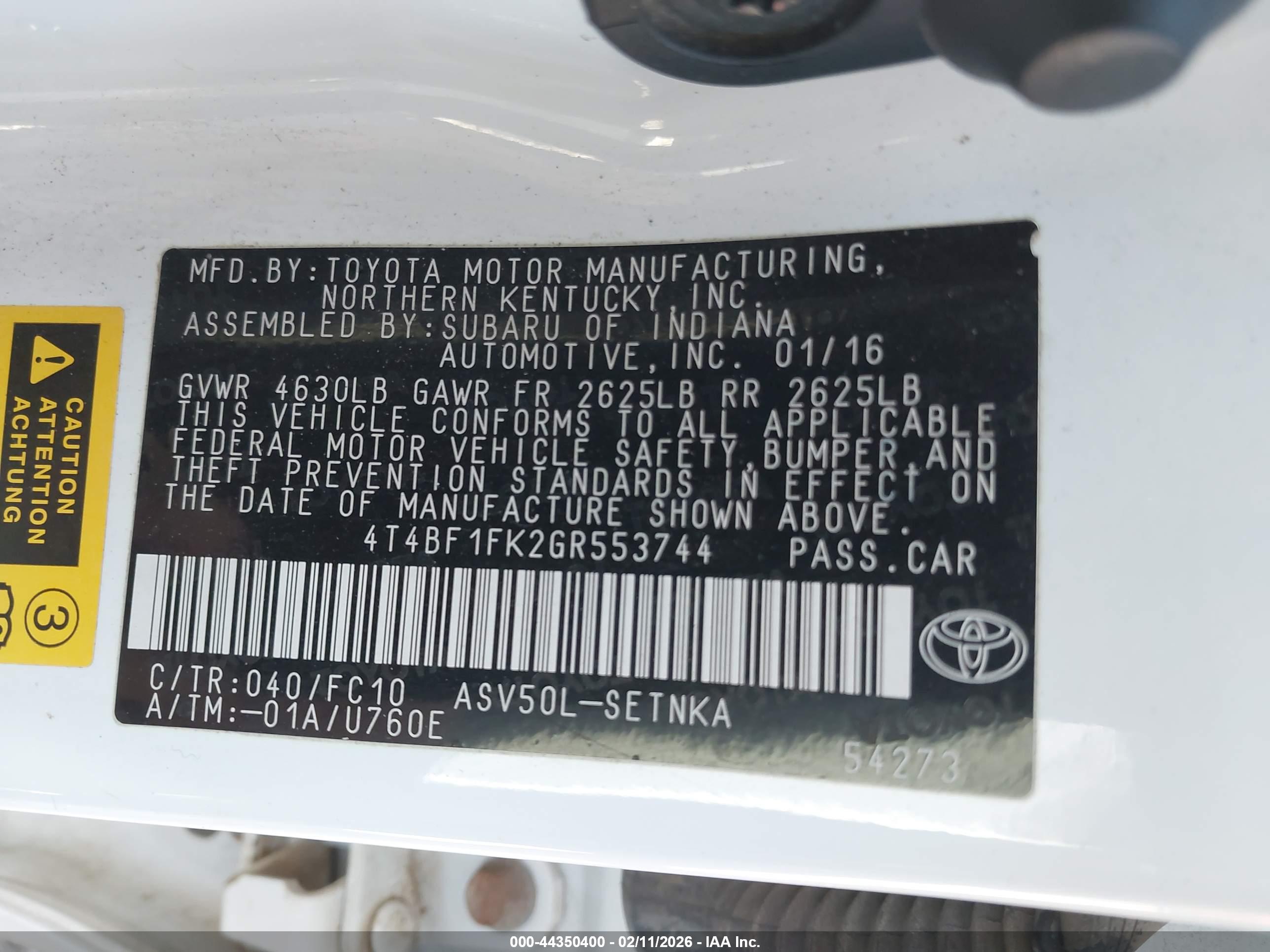 TOYOTA CAMRY image 9