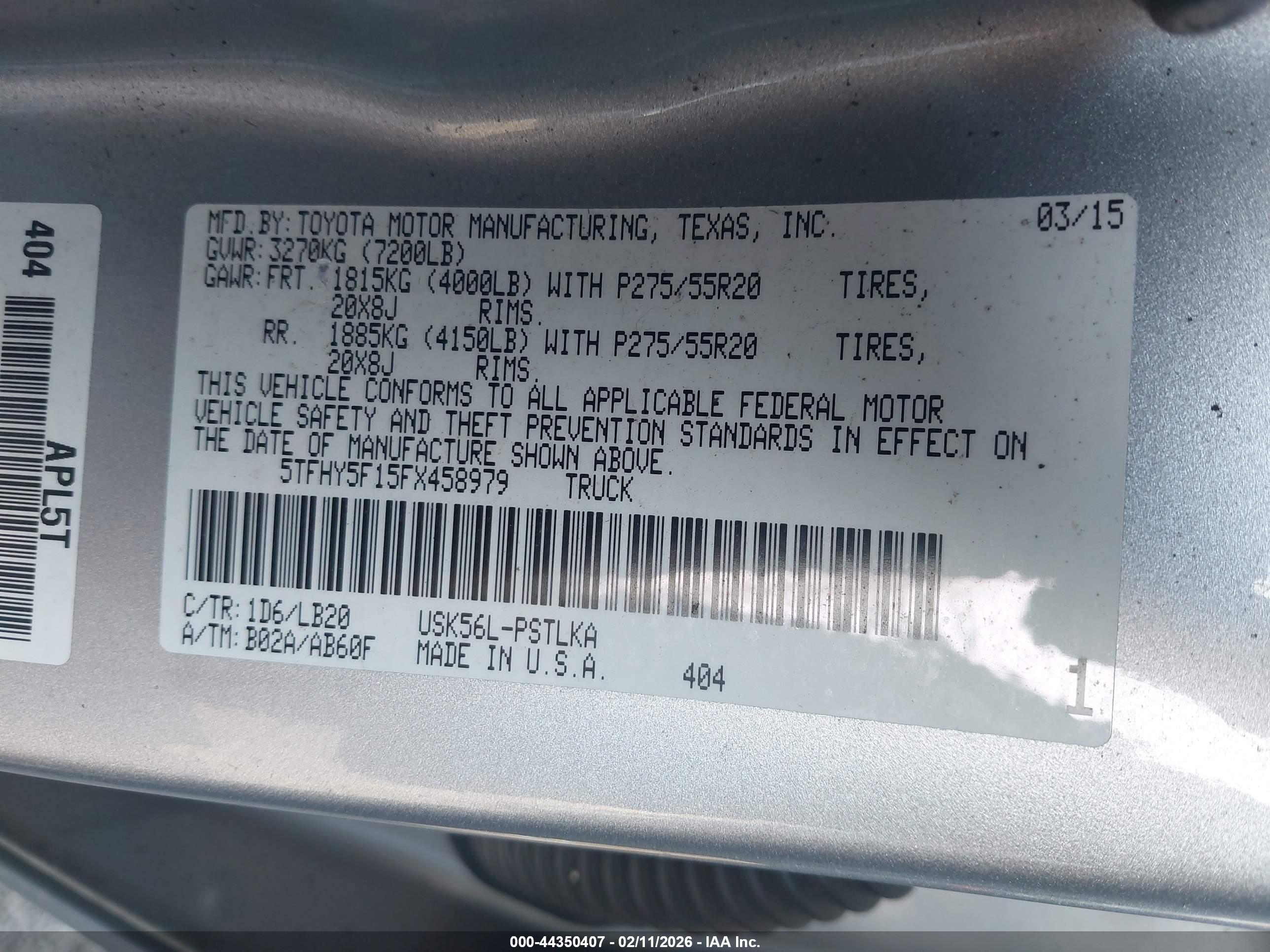 TOYOTA TUNDRA image 9