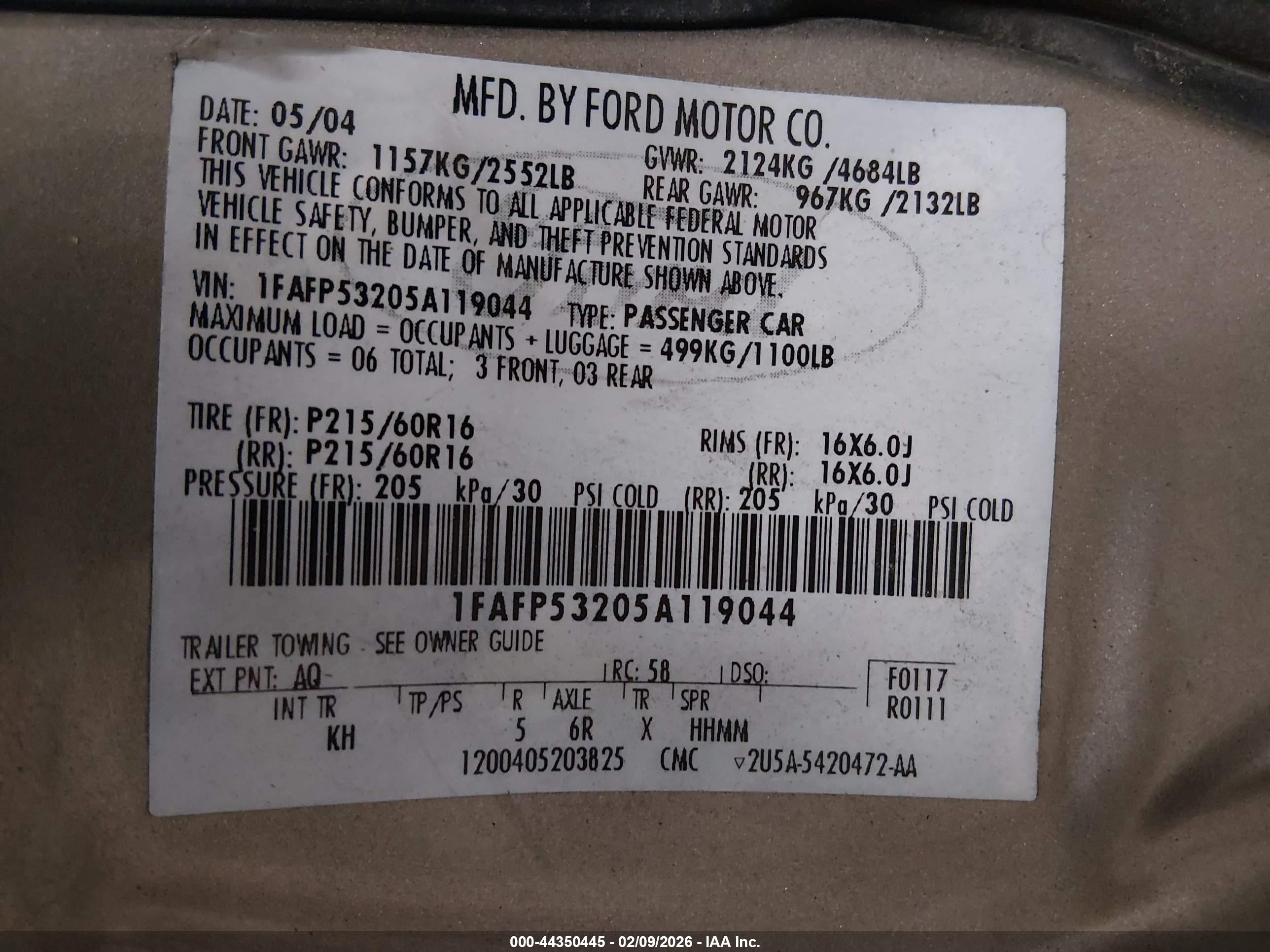 FORD TAURUS image 9