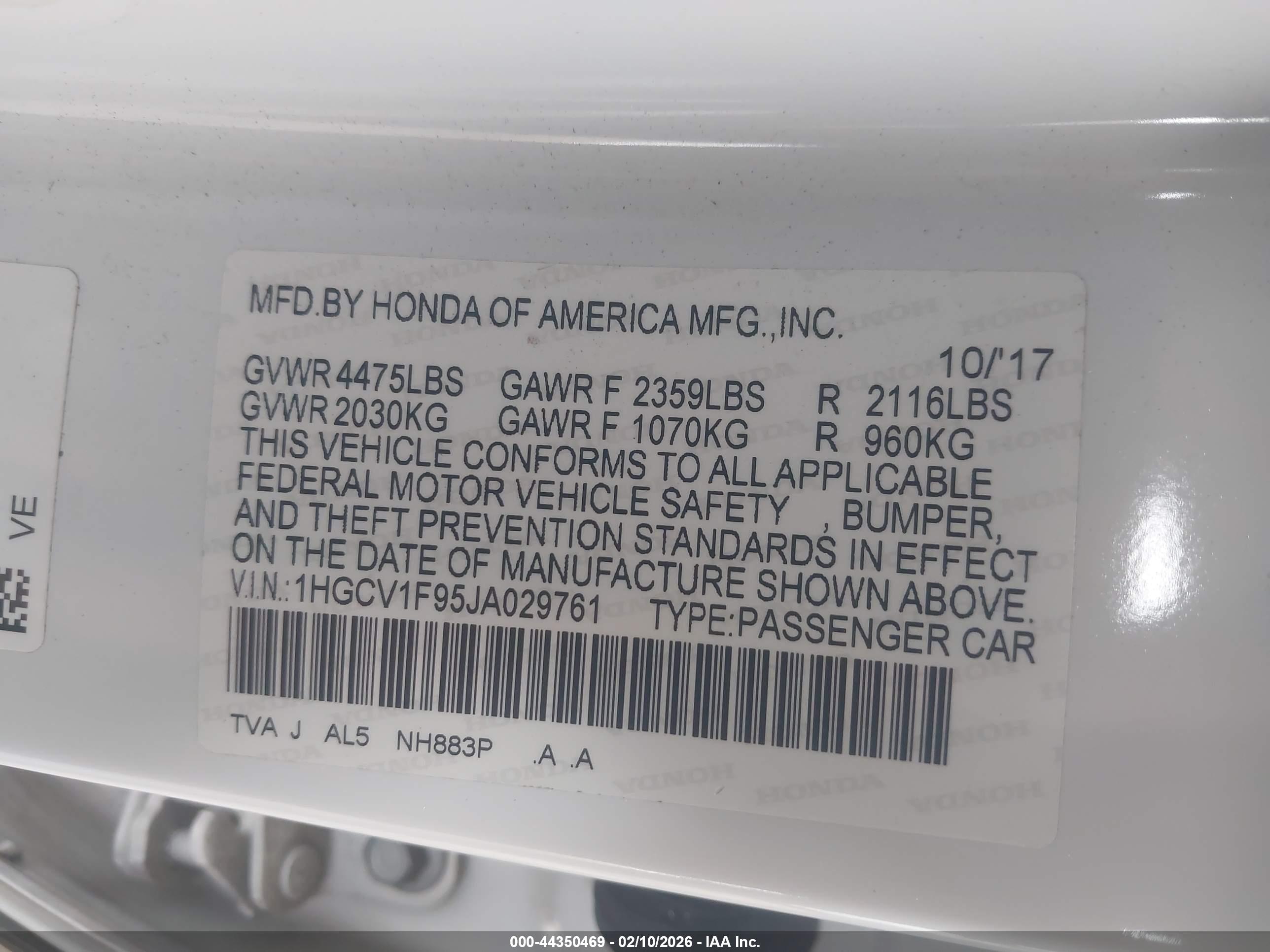 HONDA ACCORD image 9