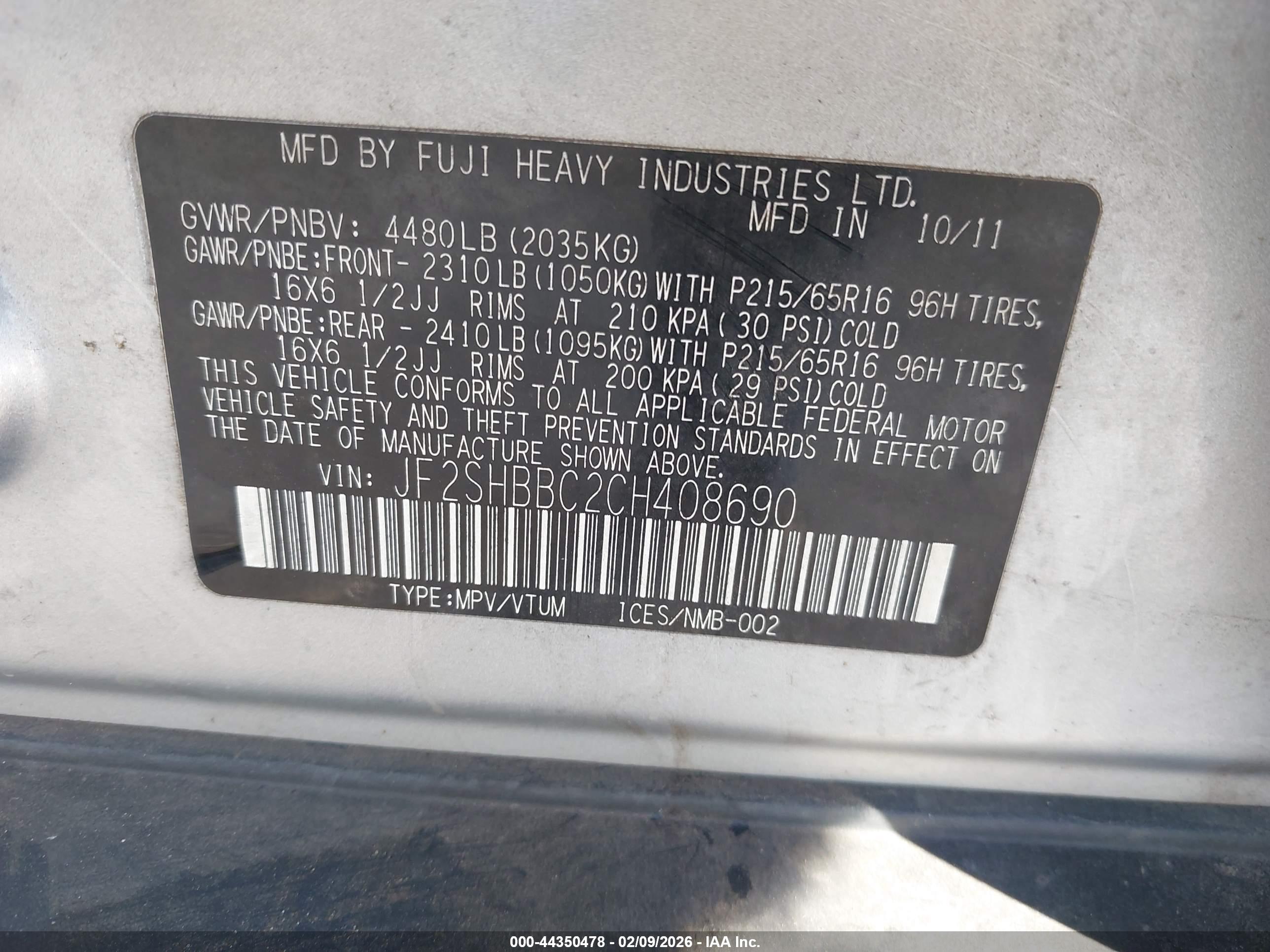 SUBARU FORESTER image 9