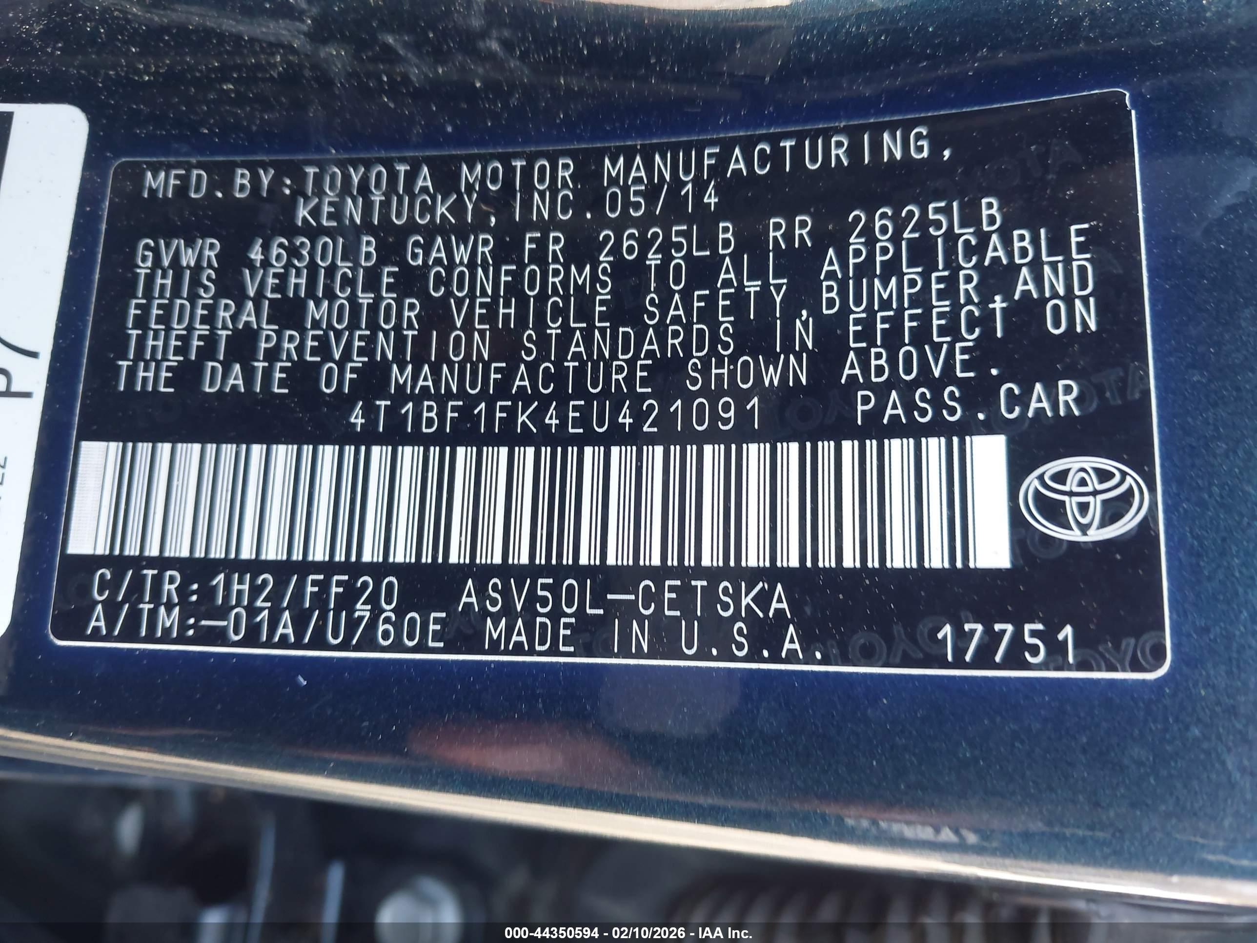 TOYOTA CAMRY image 9