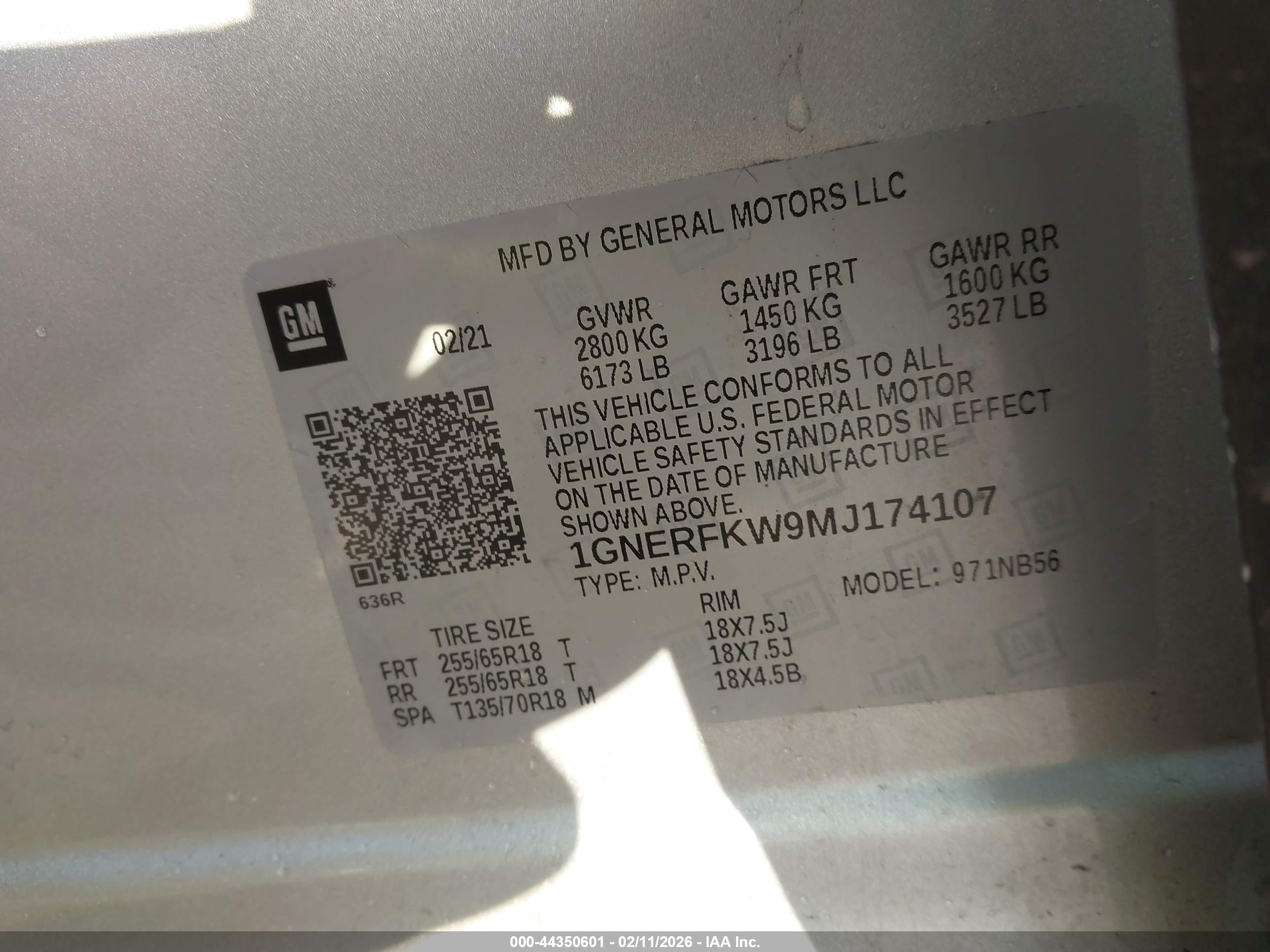 CHEVROLET TRAVERSE image 9